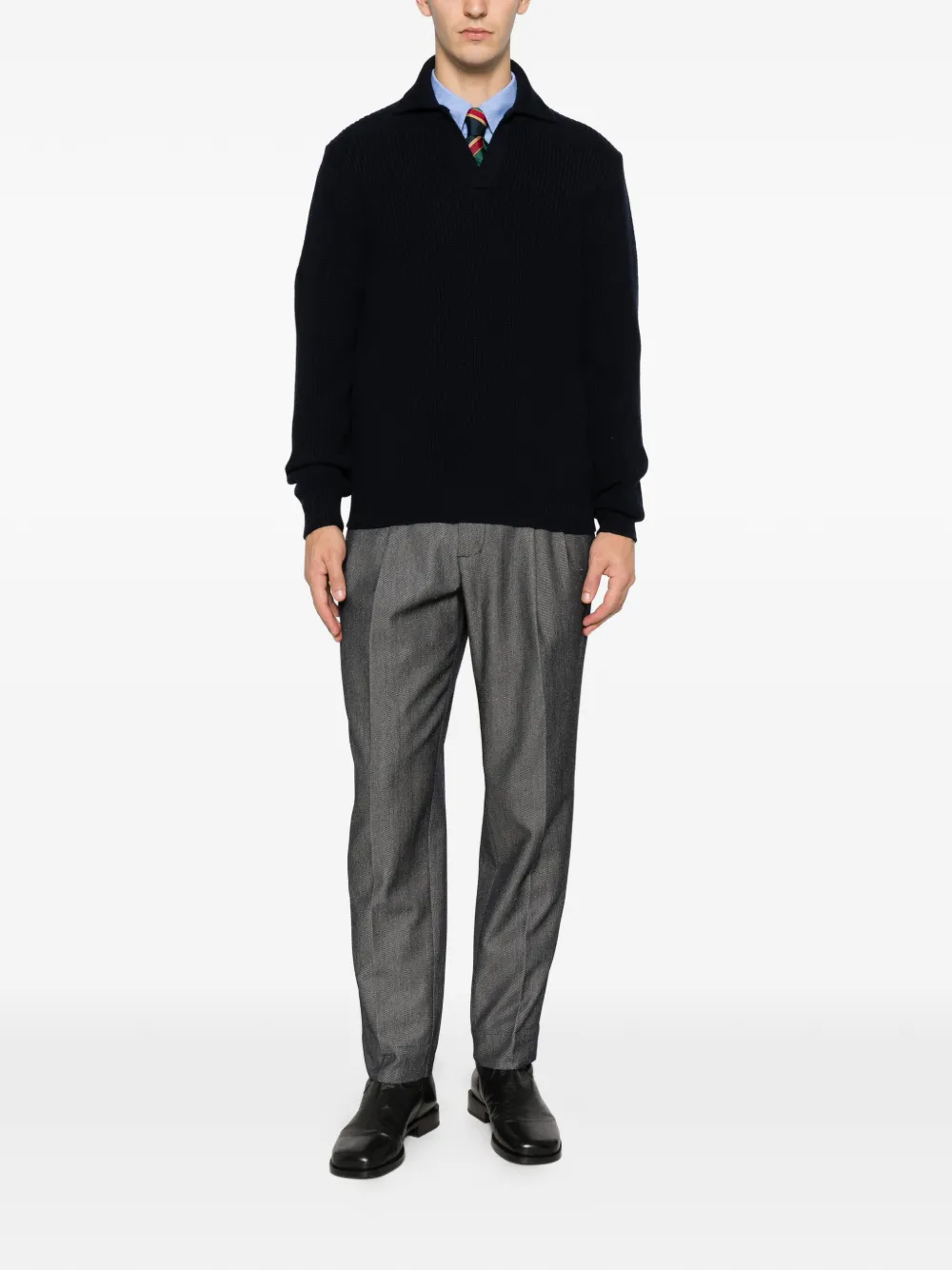 Briglia 1949 pleated trousers - Grijs