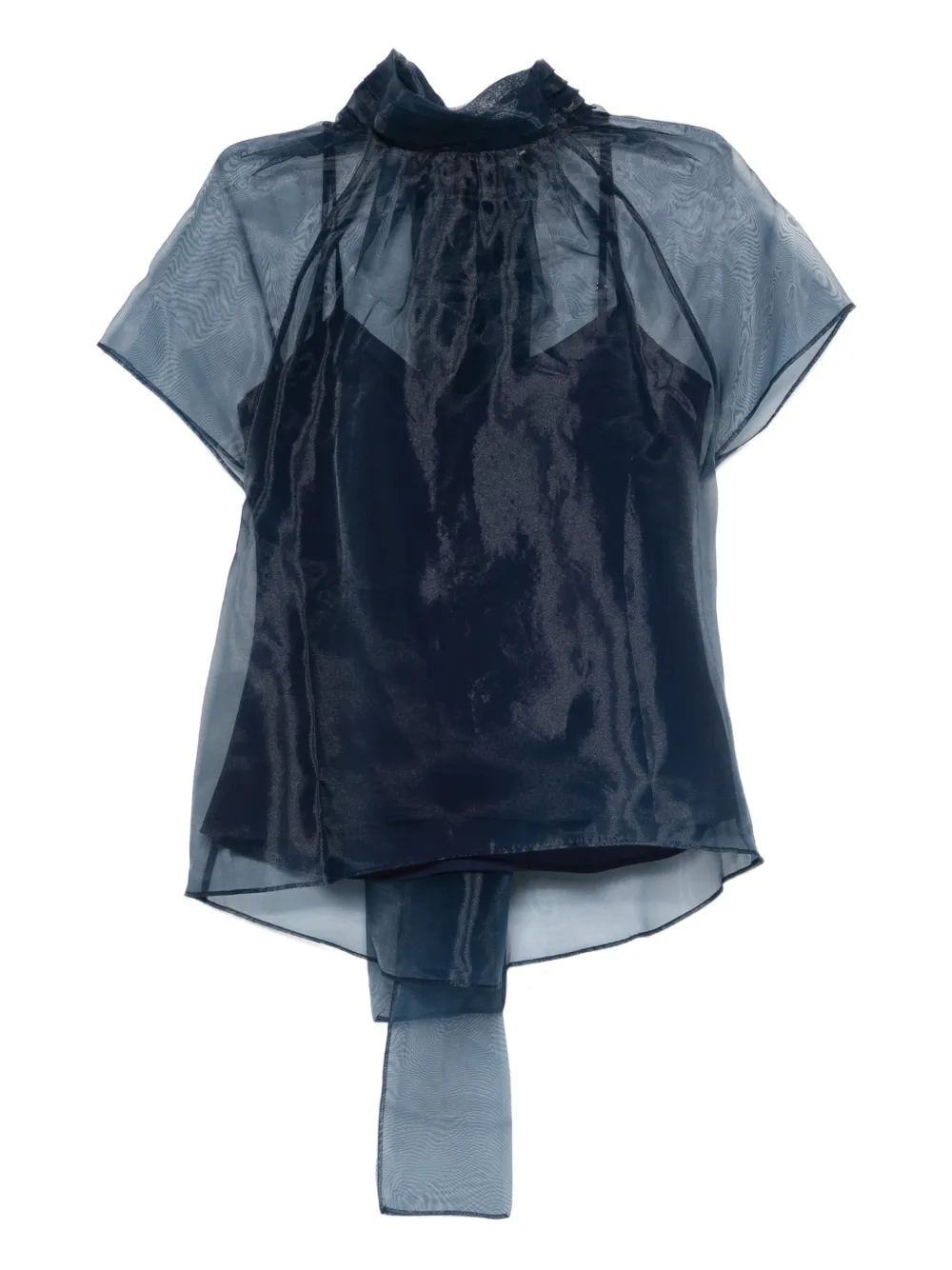 Simkhai mock-neck ribbon top | Blue | Image 1