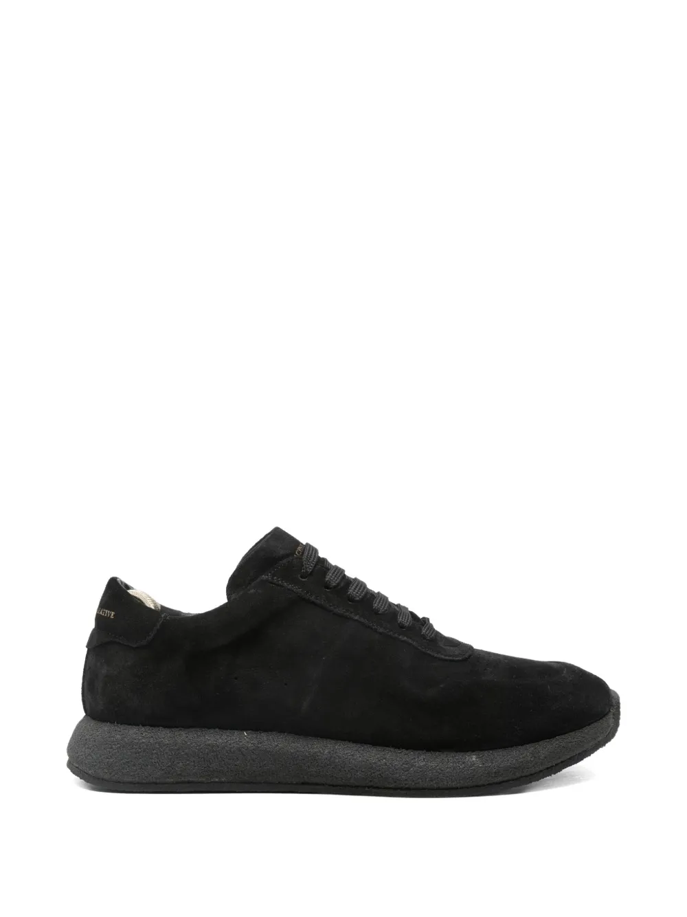 Officine Creative lace-up suede sneakers Zwart