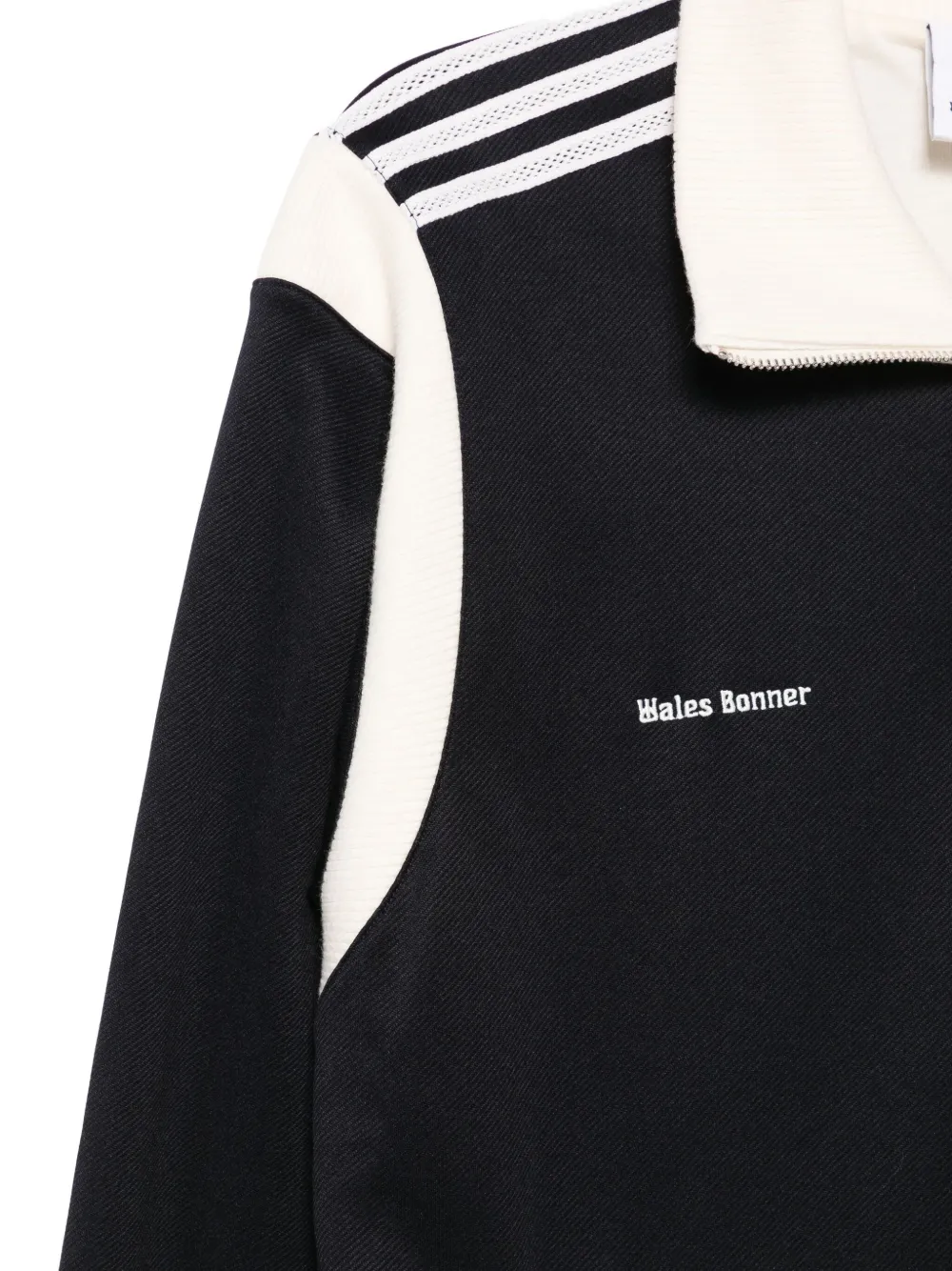 Adidas Originals X Wales Bonner Zip-up Sweatshirt In Black