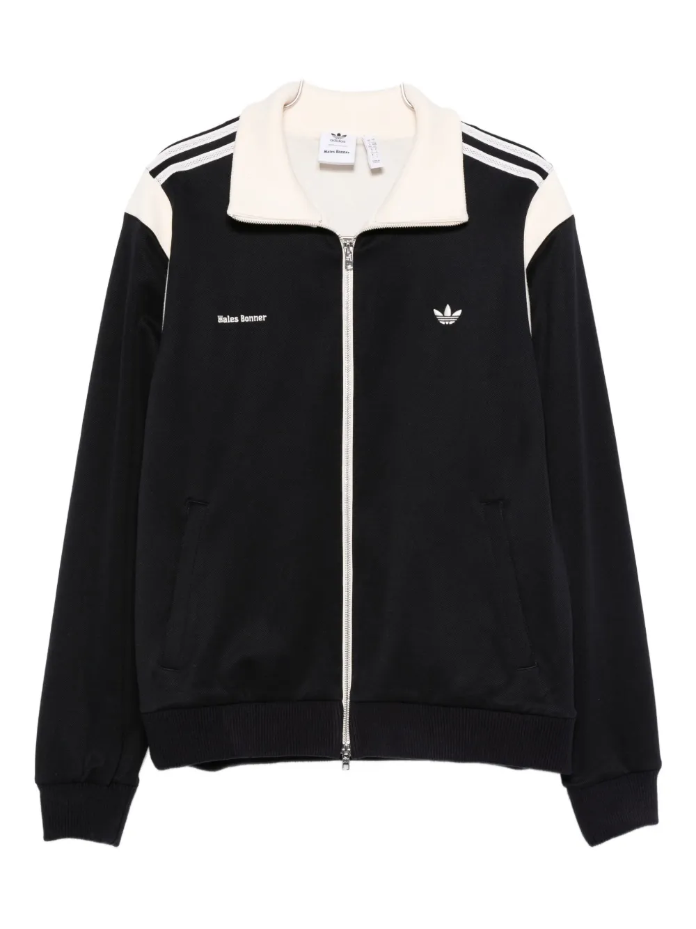Adidas Originals X Wales Bonner Zip-up Sweatshirt In Black