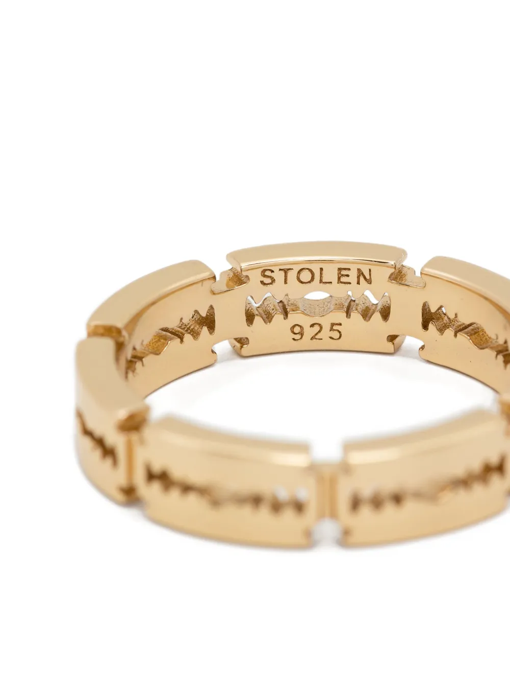 Stolen Girlfriends Club Razor Eternity Ring In Gold