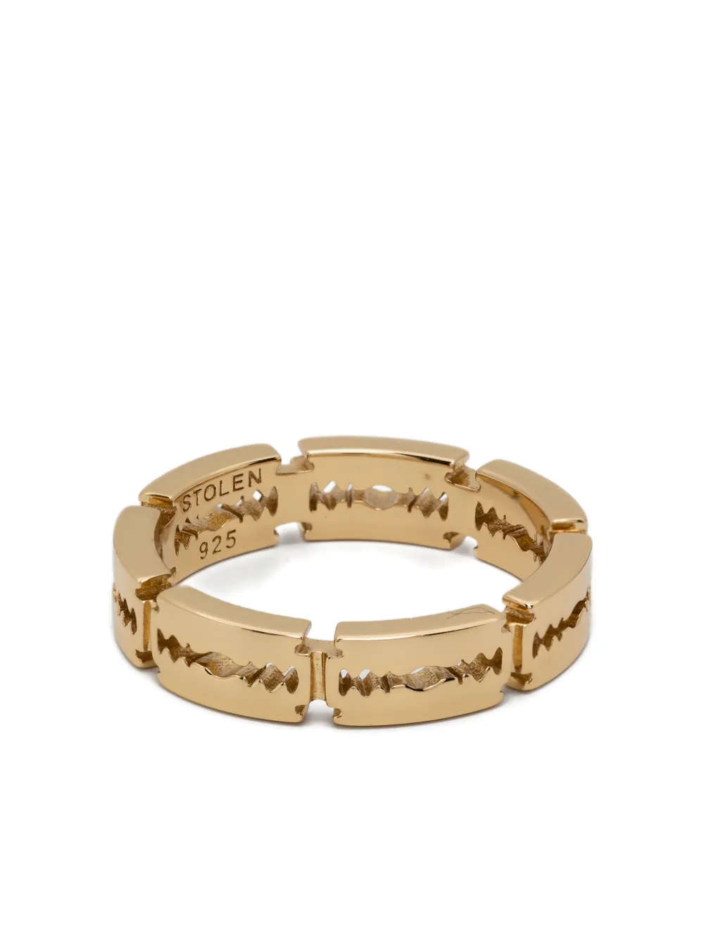 Stolen Girlfriends Club Razor Eternity Ring In Gold