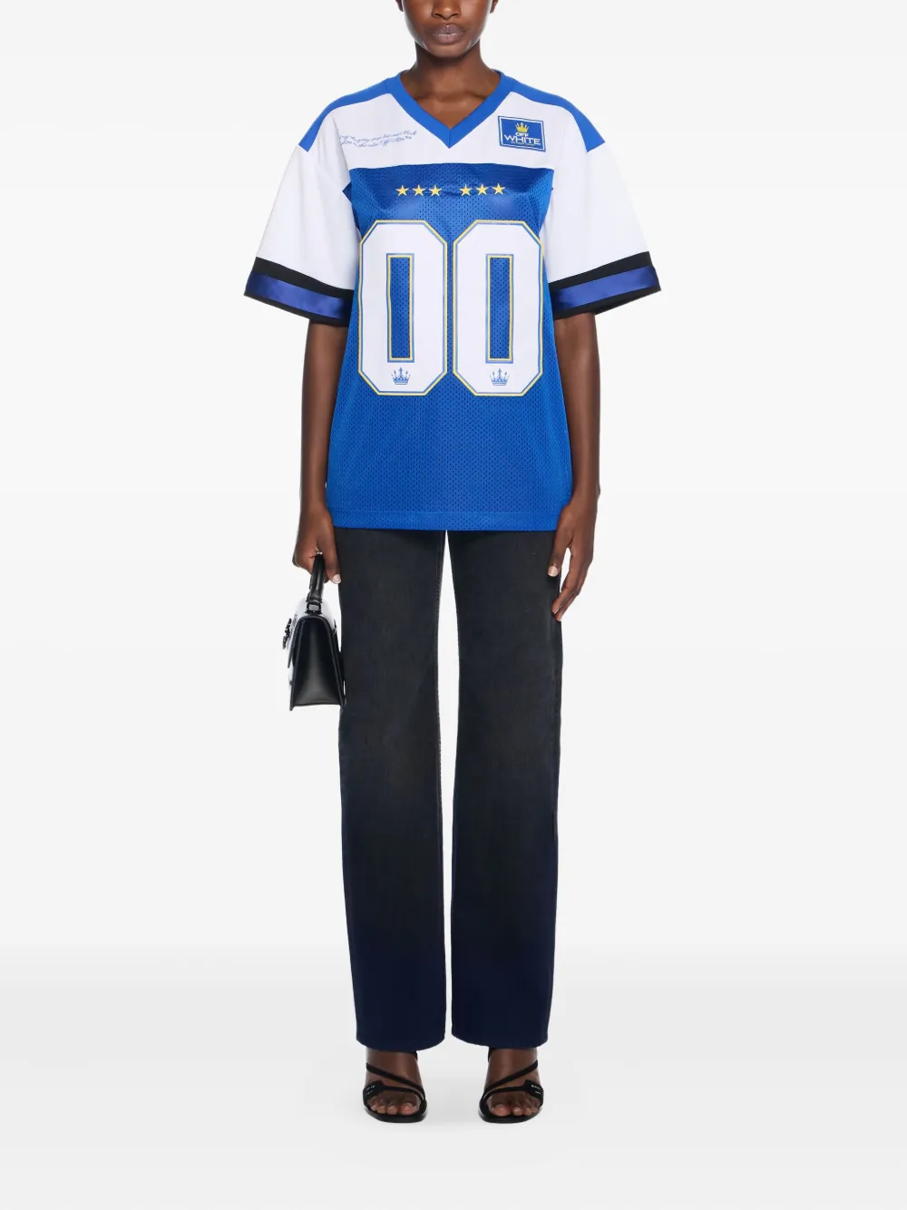 Off-White playera 00 Royal Mesh Football Logo | Playeras y jerséis | Image 2