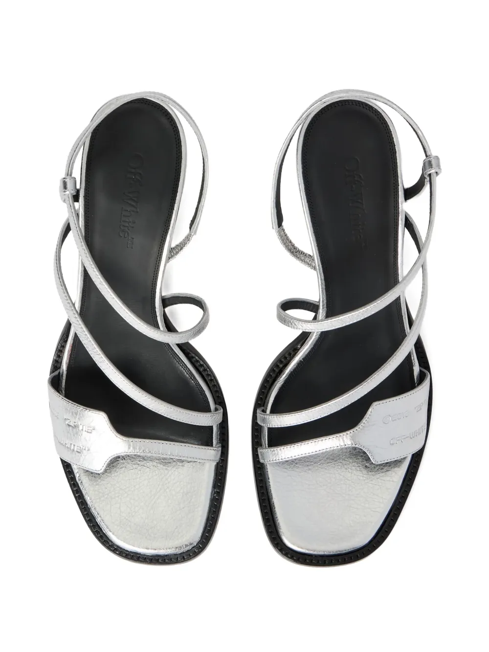 Off-White Zip Tie Loop sandals Zilver