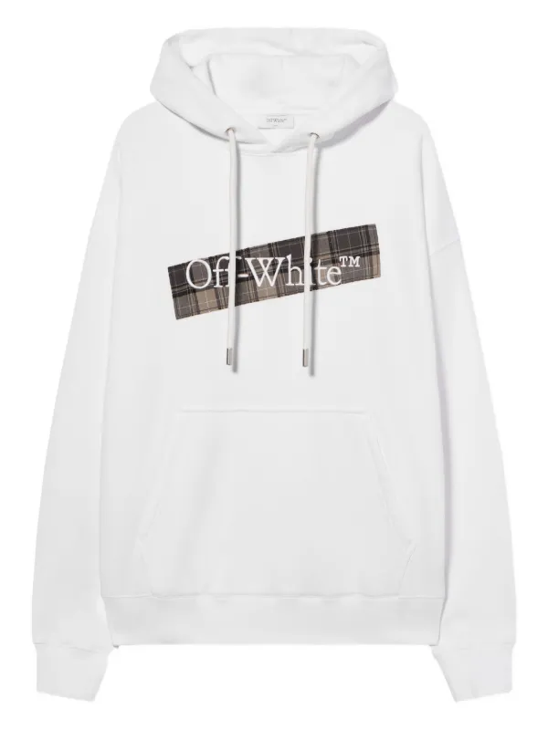 Off-White Hoodie Diagonal | Blanco | FARFETCH CL