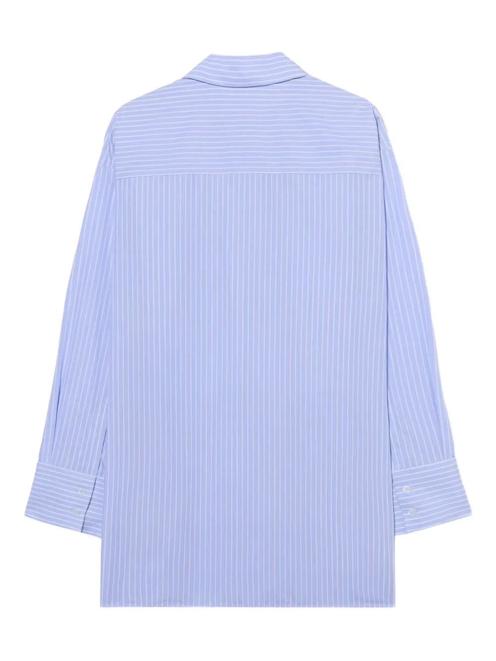 Off-White Gestreepte popeline blousejurk Blauw