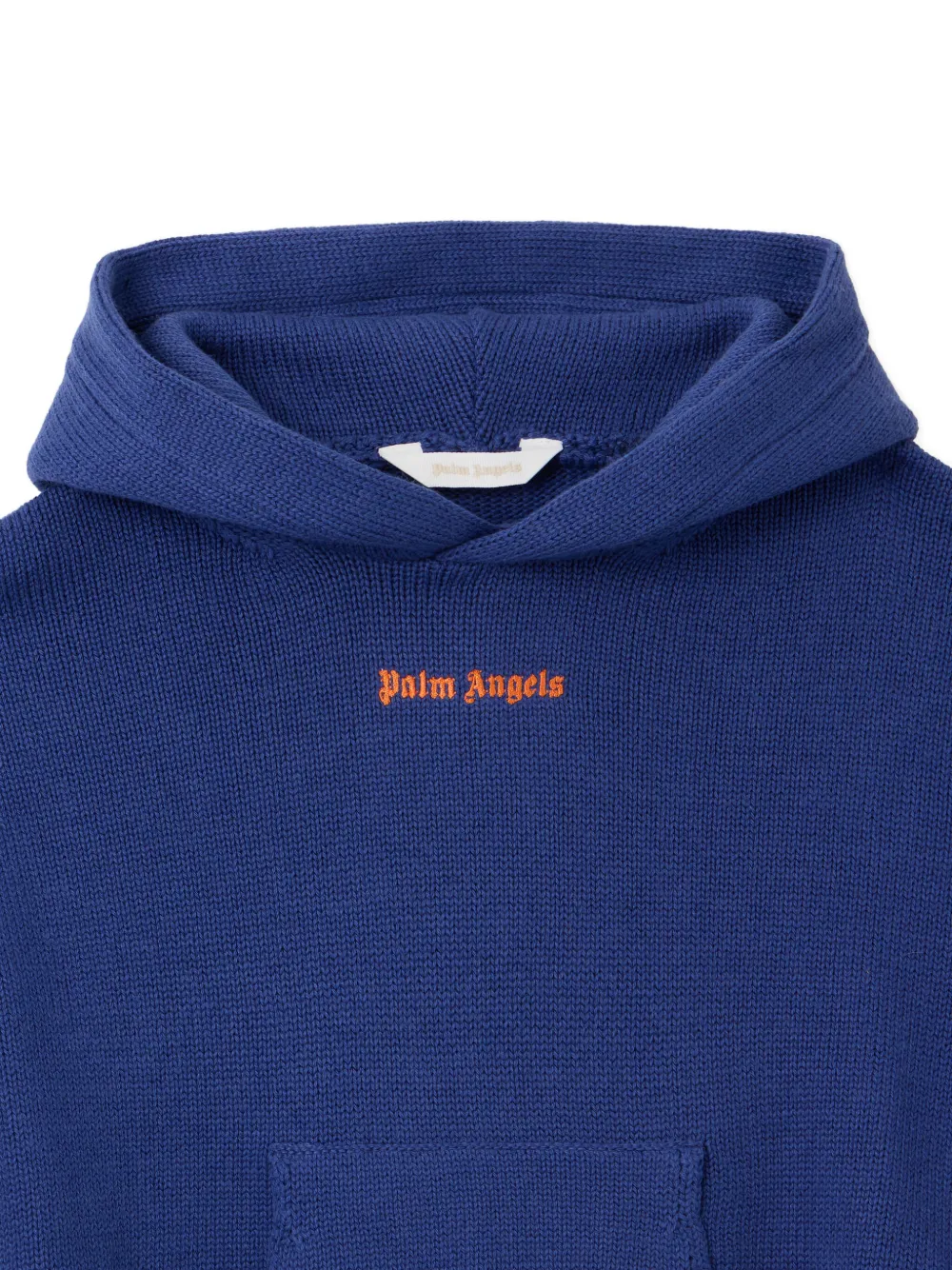 Palm Angels Kids Hoodie met palmboomprint Blauw