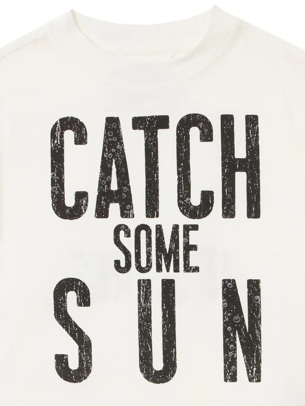 Palm Angels Kids T-shirt met print Beige