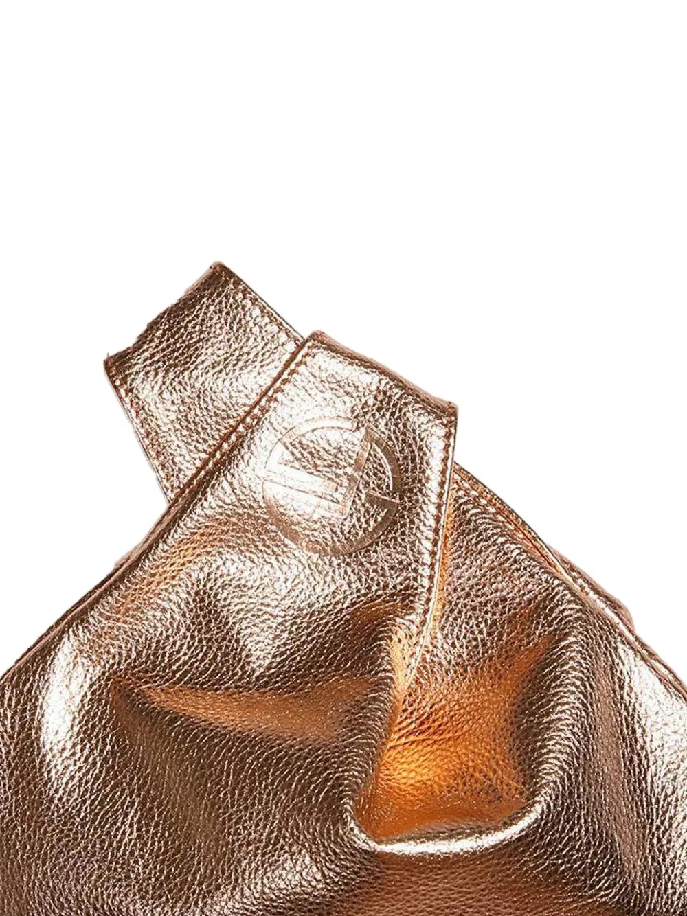 MARY SMALLWOOD Nexus clutch met reliëf Goud