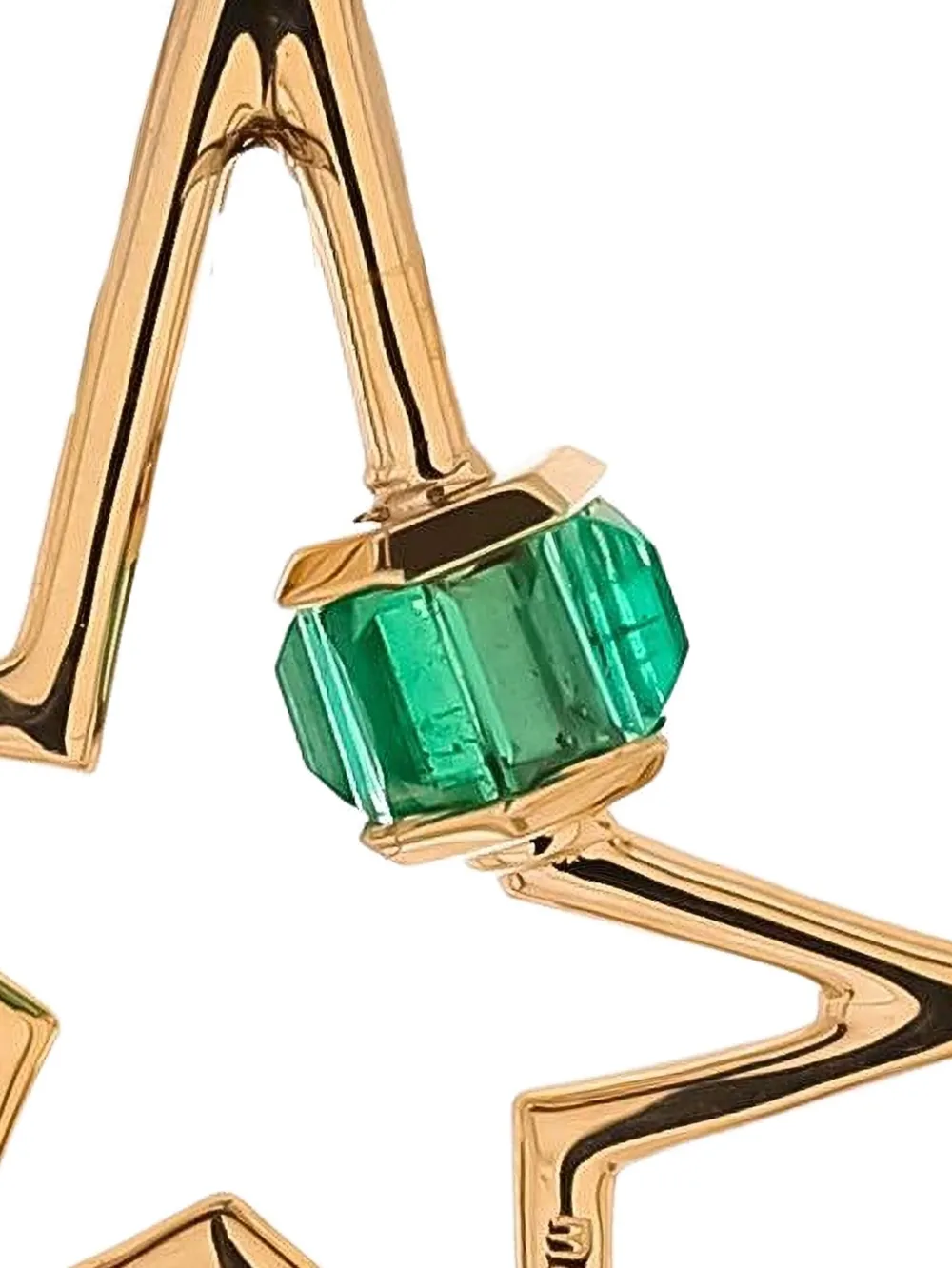 Marla Aaron 14K yellow gold emerald Baguette pendent | Image 2