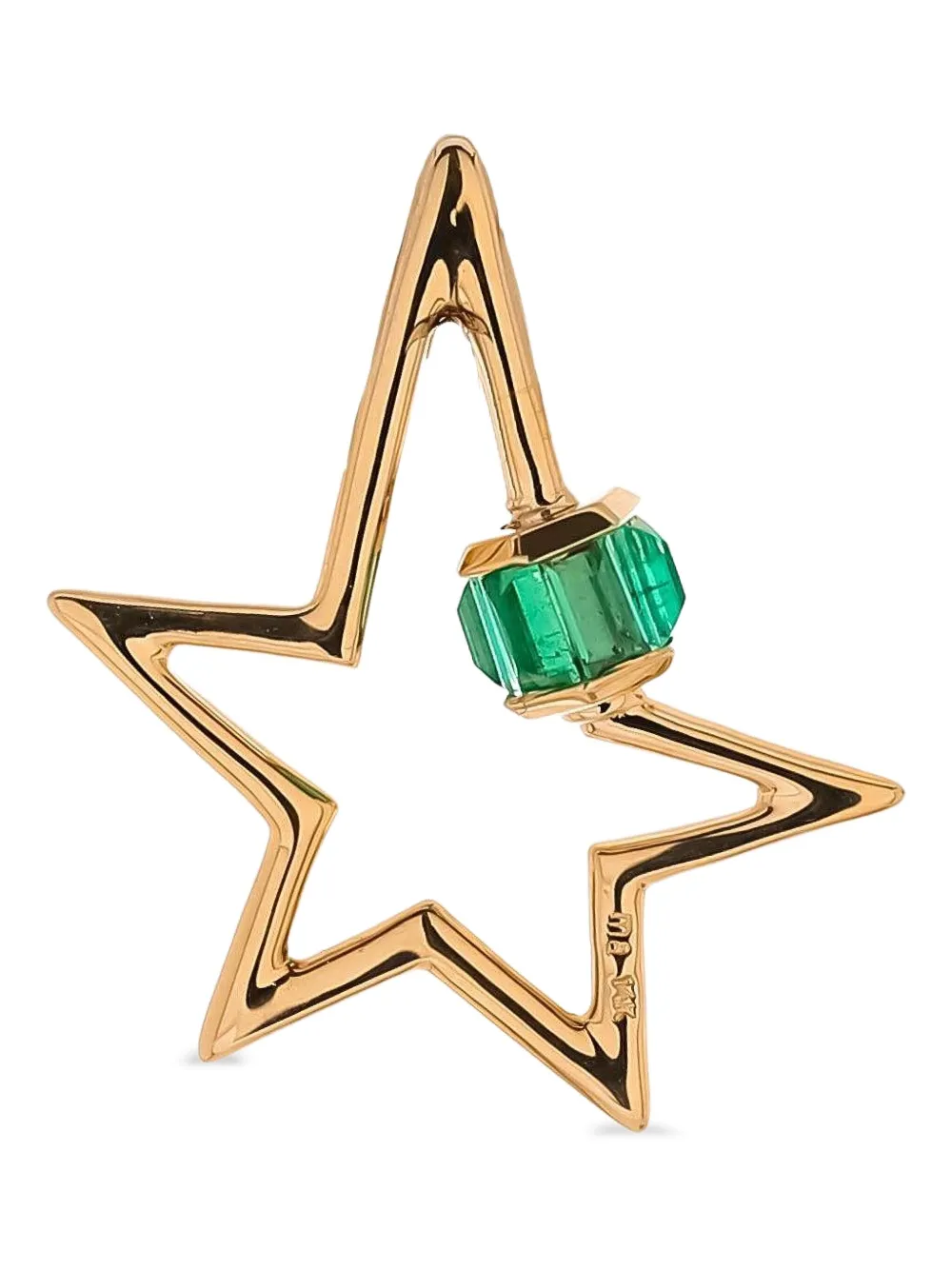 Marla Aaron 14K yellow gold emerald Baguette pendent | Gold | Image 1