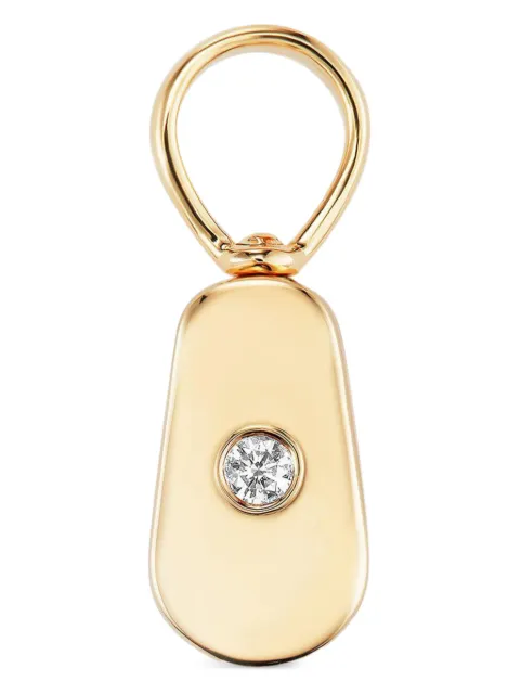 Marla Aaron dije Baby Pulley en oro amarillo de 14kt con diamantes
