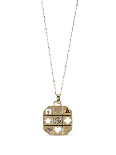 MONICA RICH KOSANN 18K yellow gold Tokens Of Luck diamond necklace