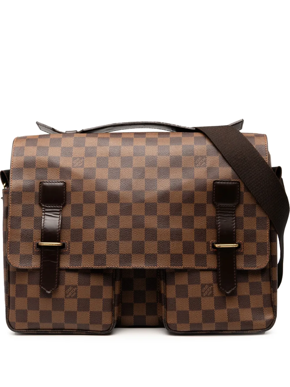 Louis Vuitton Pre-Owned 2000 ダミエ エベヌ ブロードウェイ サッチェルバッグ - ブラウン Louis Vuitton Pre-Owned 2000 ダミエ エベヌ ブロードウェイ サッチェルバッグ - ブラウン