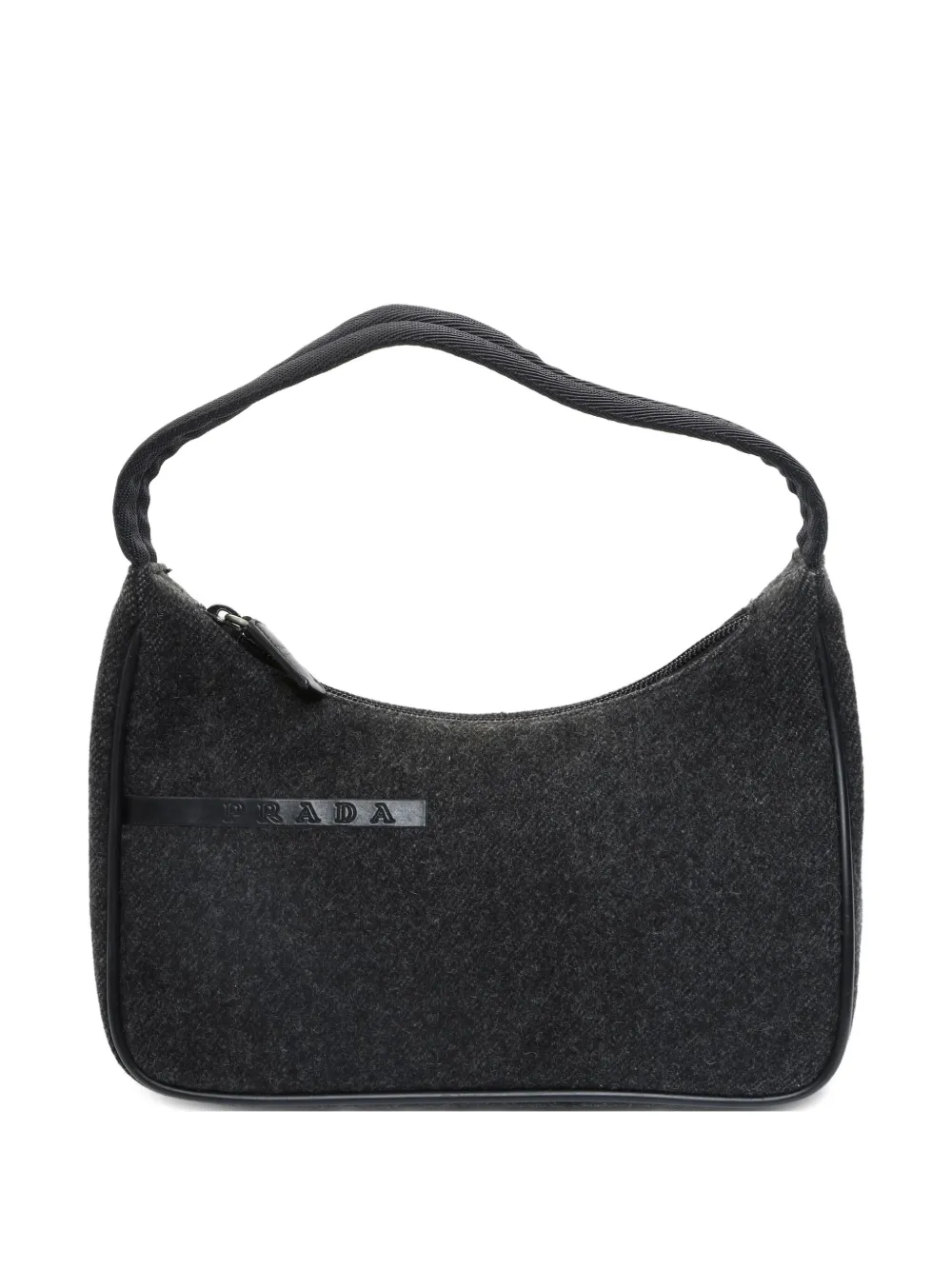 Pre-owned Prada 1990s Sport Wool Bag In Gray