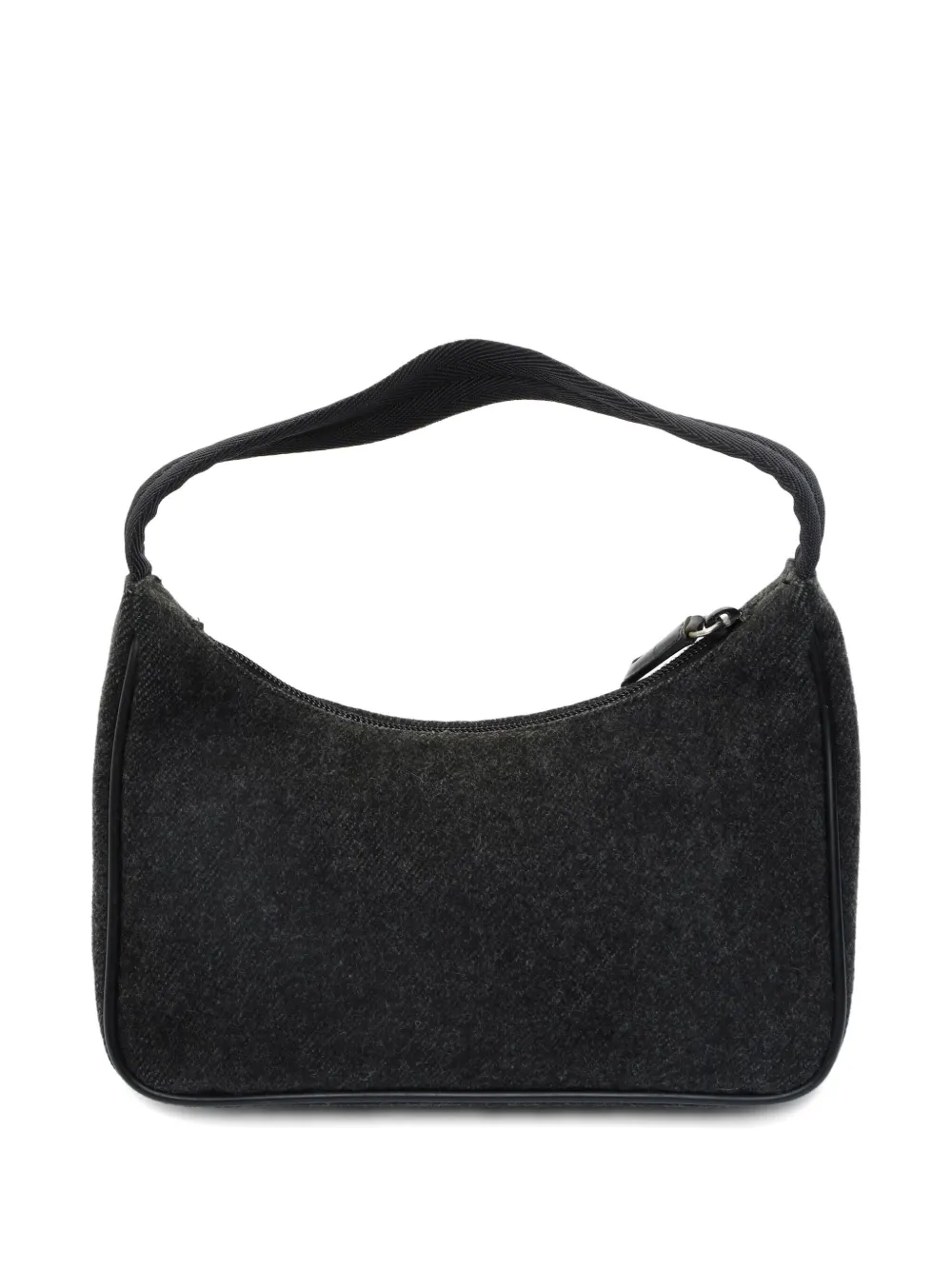 Pre-owned Prada 1990s Sport Wool Bag In Gray