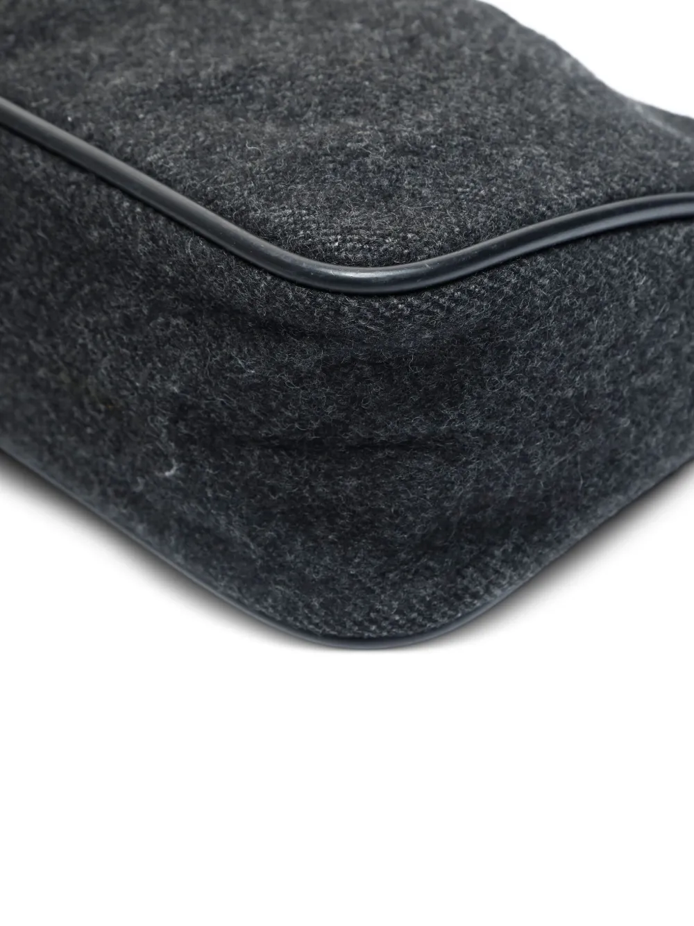 Pre-owned Prada 1990s Sport Wool Bag In Gray