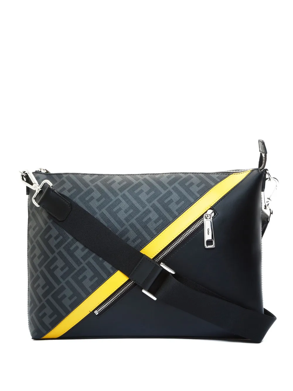 Fendi Pre-Owned 2020s diagonal-pattern crossbody bag | negro | Image 1