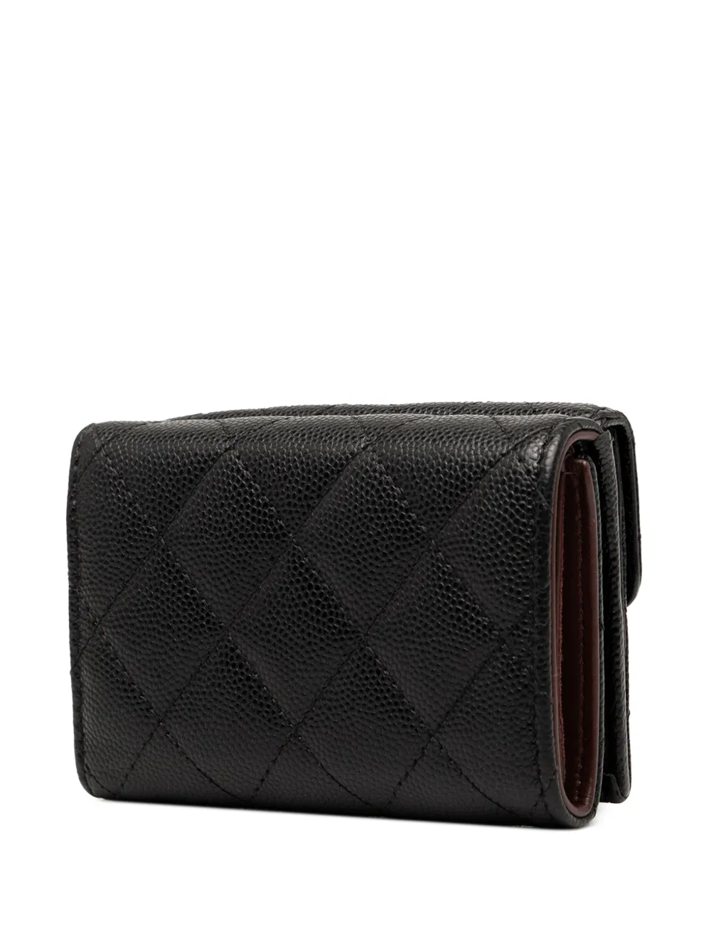 CHANEL Pre-Owned 2021-2025 CC Quilted Caviar Flap Card Holder Wallet small wallets | Men | Image 2