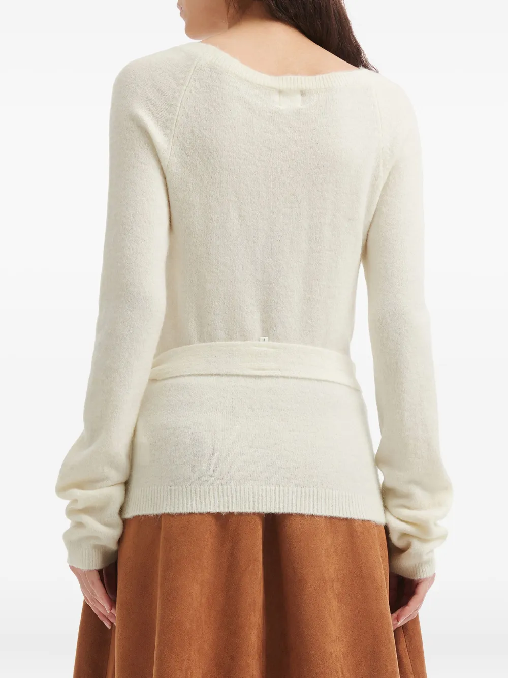 b+ab Trui met ceintuur Beige