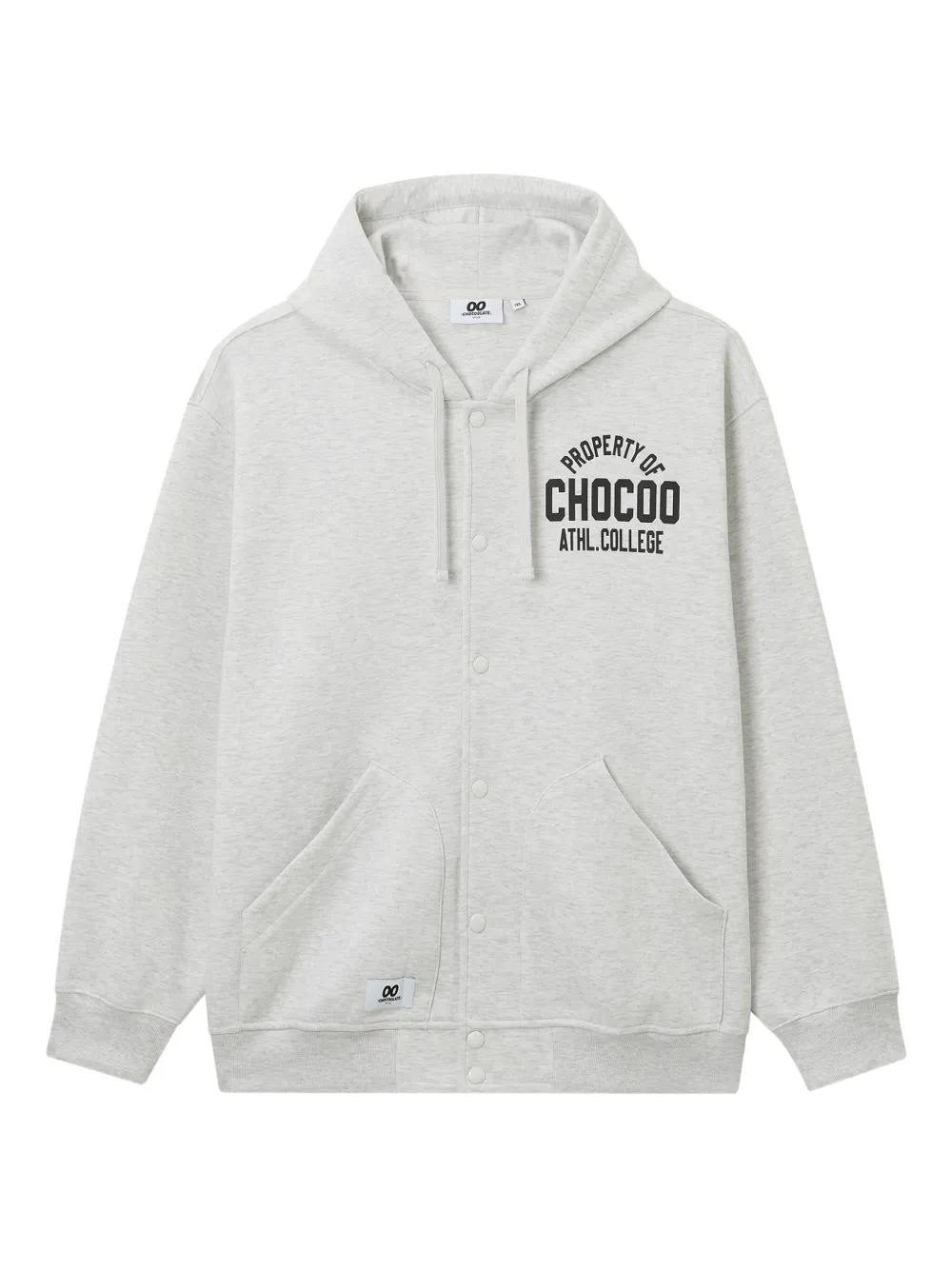 CHOCOOLATE logo-print hoodie | Grey | Image 1