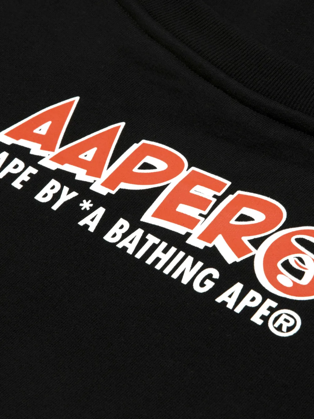AAPE BY *A BATHING APE Sweater met print Zwart