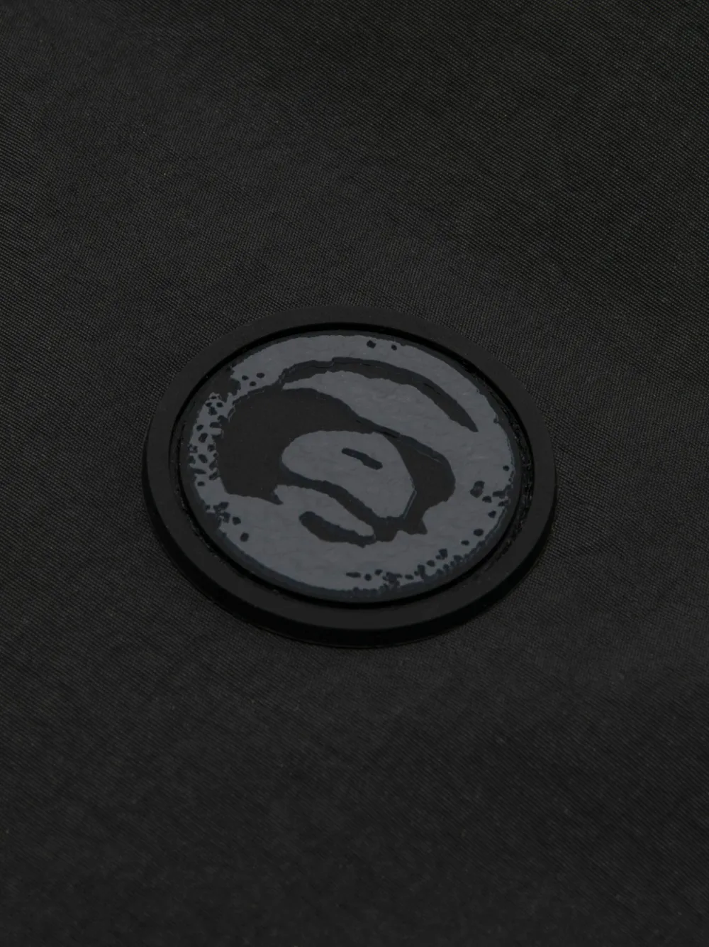 Aape By A Bathing Ape Hooded Patch-detail Jacket In Black