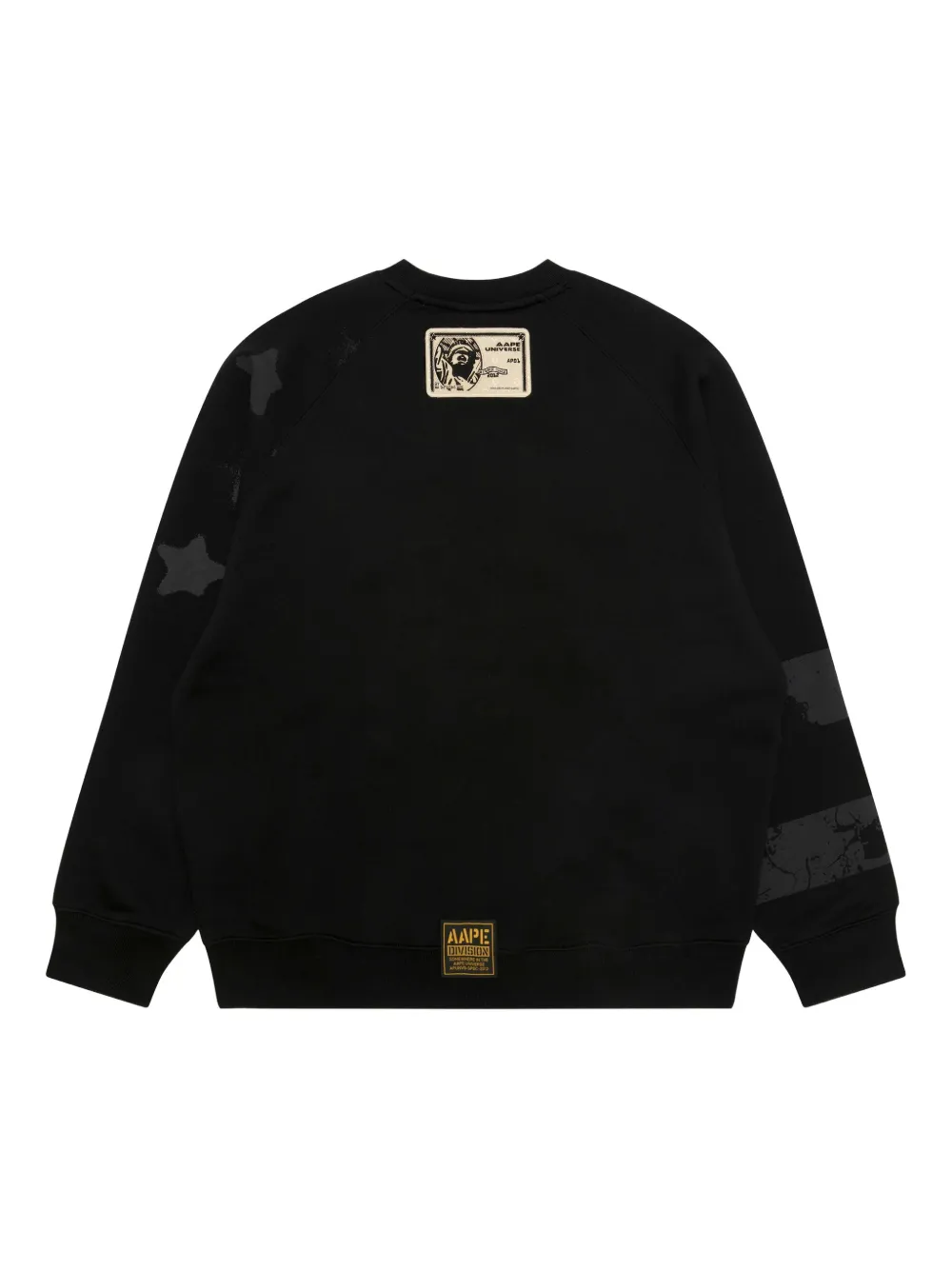 AAPE BY *A BATHING APE embellished crew-neck sweatshirt - Zwart