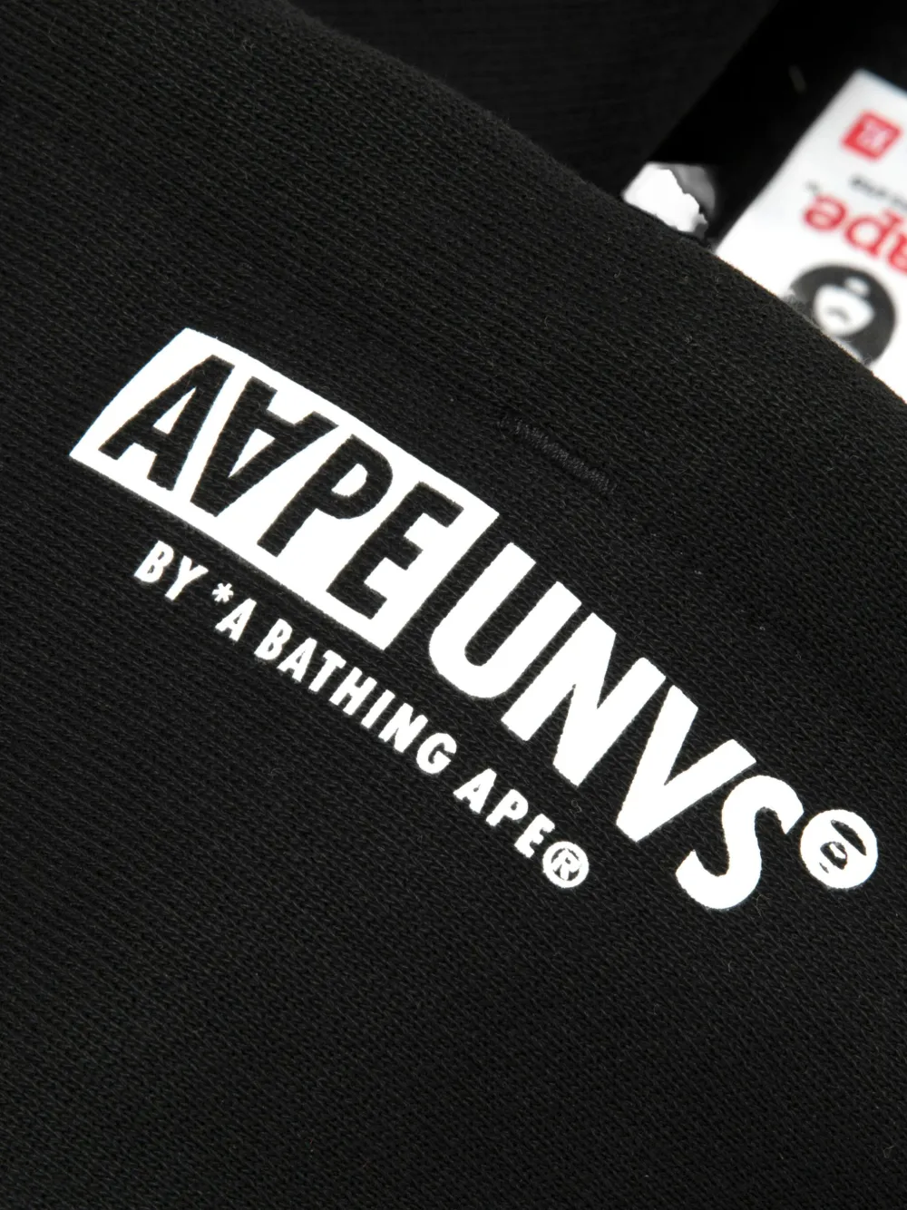AAPE BY *A BATHING APE Hoodie met logodetail Zwart