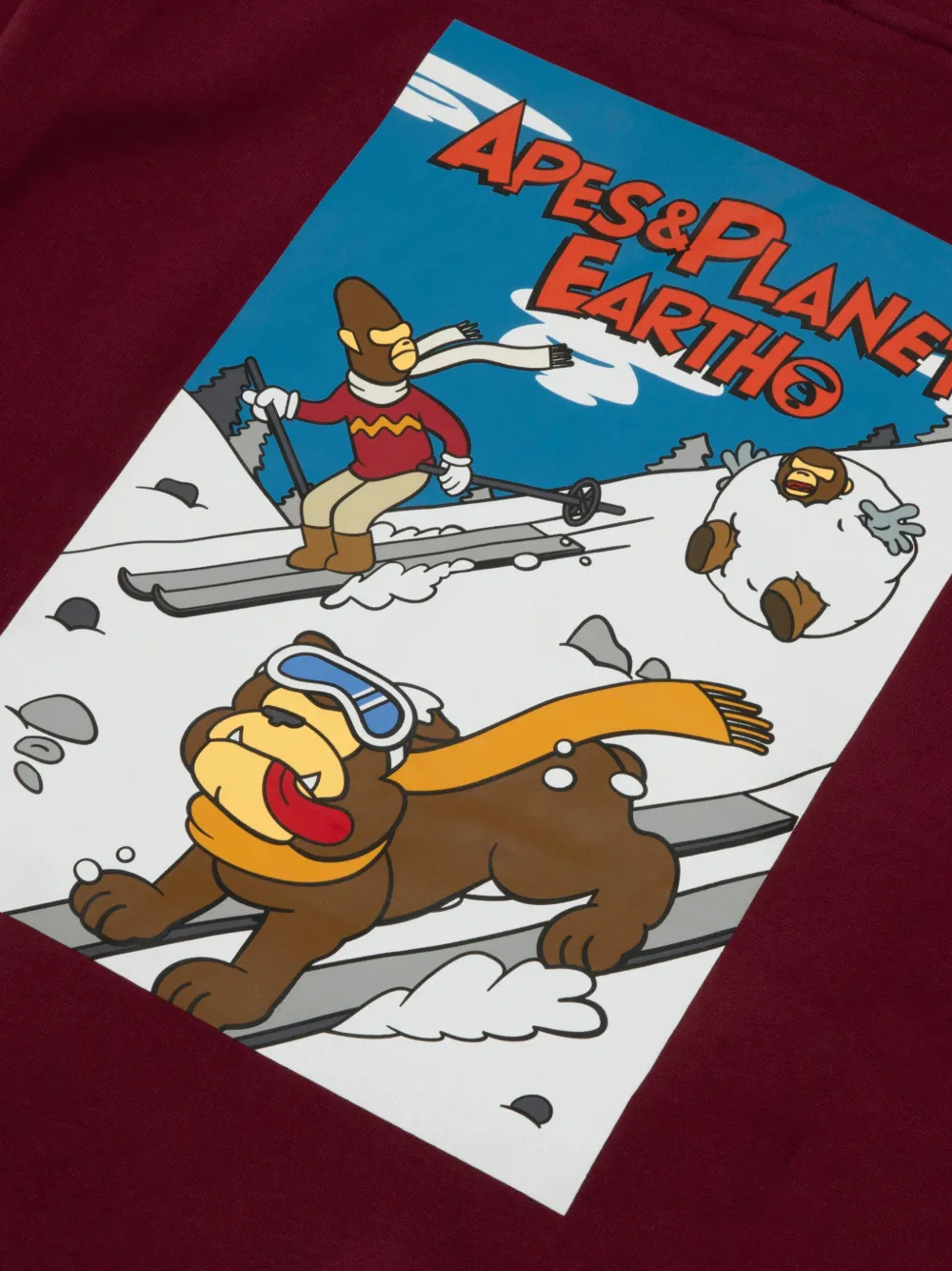 AAPE BY *A BATHING APE Hoodie met grafische print Rood