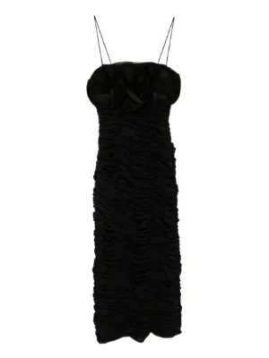 knee length dresses for ladies Acler Online AU Strapless Midi Dress, Blizzard, AU8 US4 main image 0