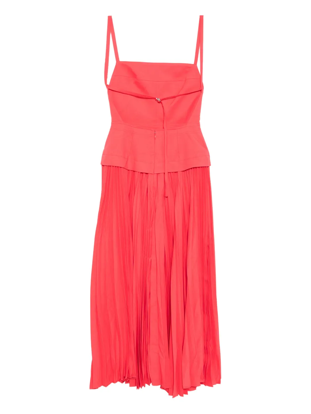 Acler Leasgli midi-jurk - Rood