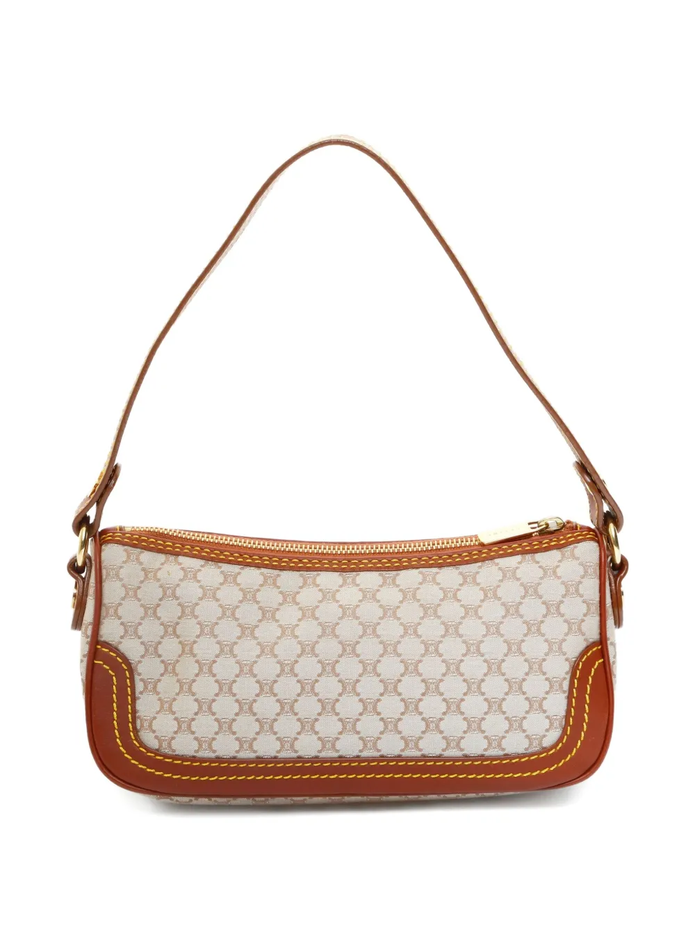Celine Pre-Owned 2000s Macadam shoulder bag - Beige
