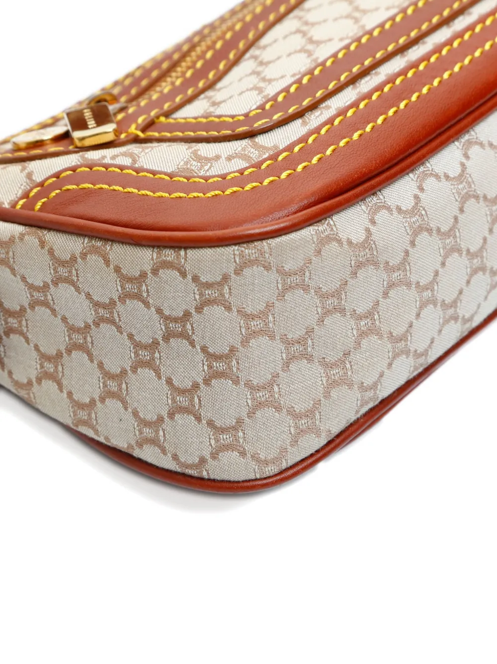 Celine Pre-Owned 2000s Macadam canvas schoudertas Beige