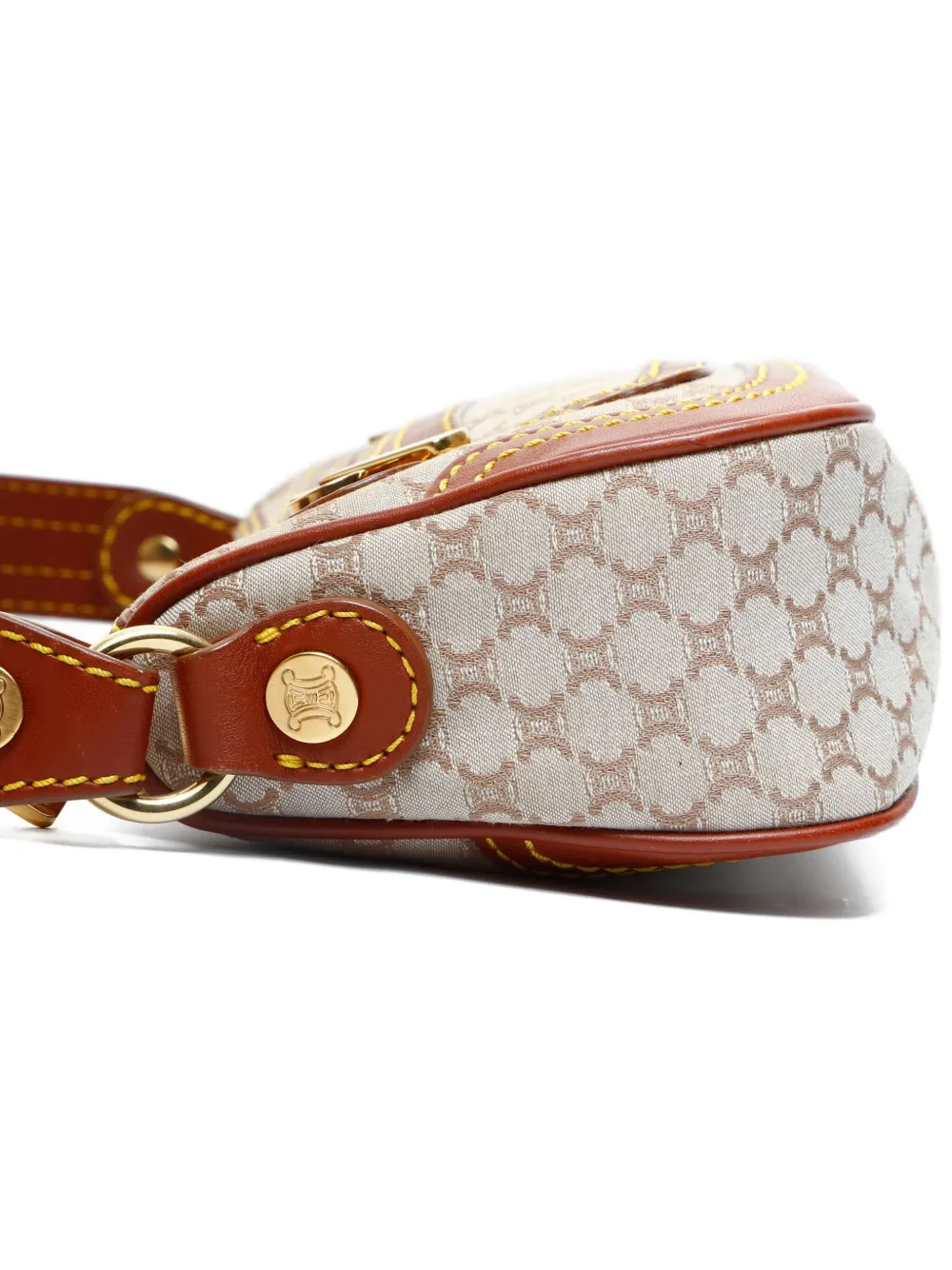 Celine Pre-Owned 2000s Macadam canvas schoudertas Beige