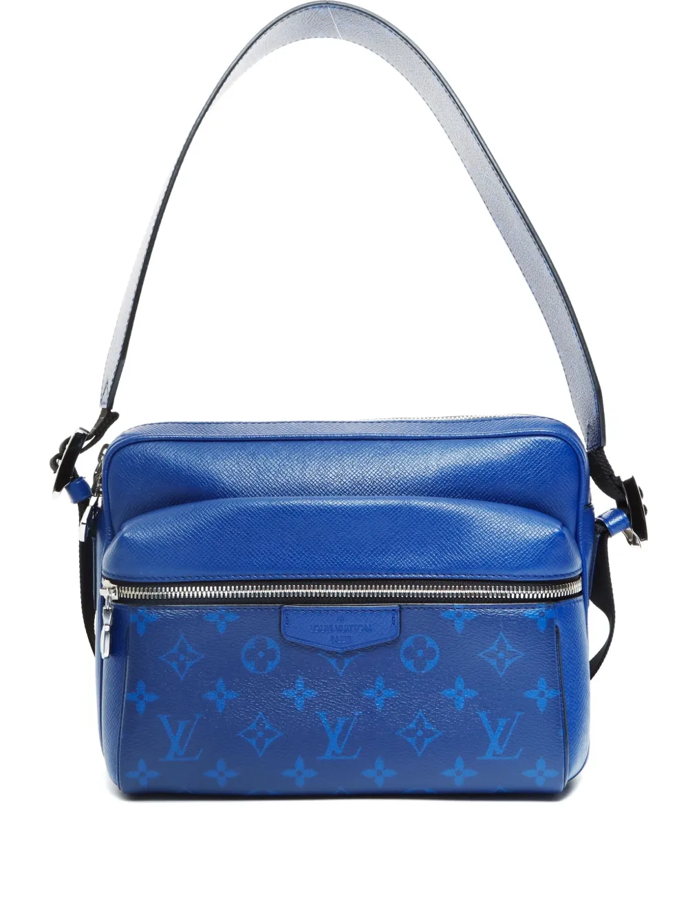 Pre-owned Louis Vuitton 2021-2025 Monogram-pattern Shoulder Bag In Blue
