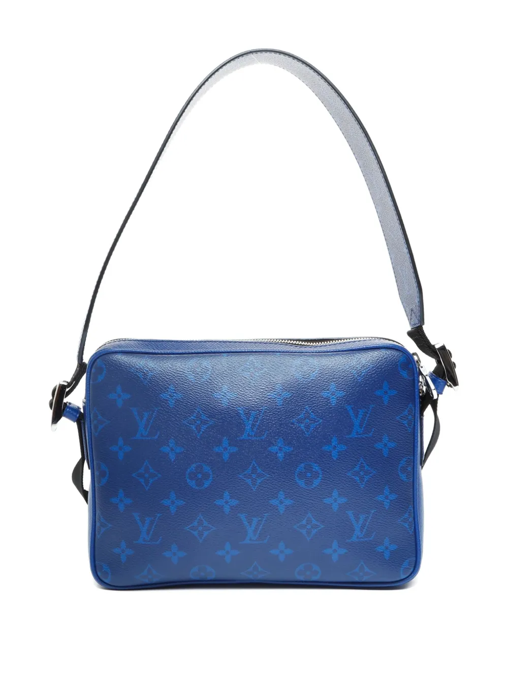 Pre-owned Louis Vuitton 2021-2025 Monogram-pattern Shoulder Bag In Blue
