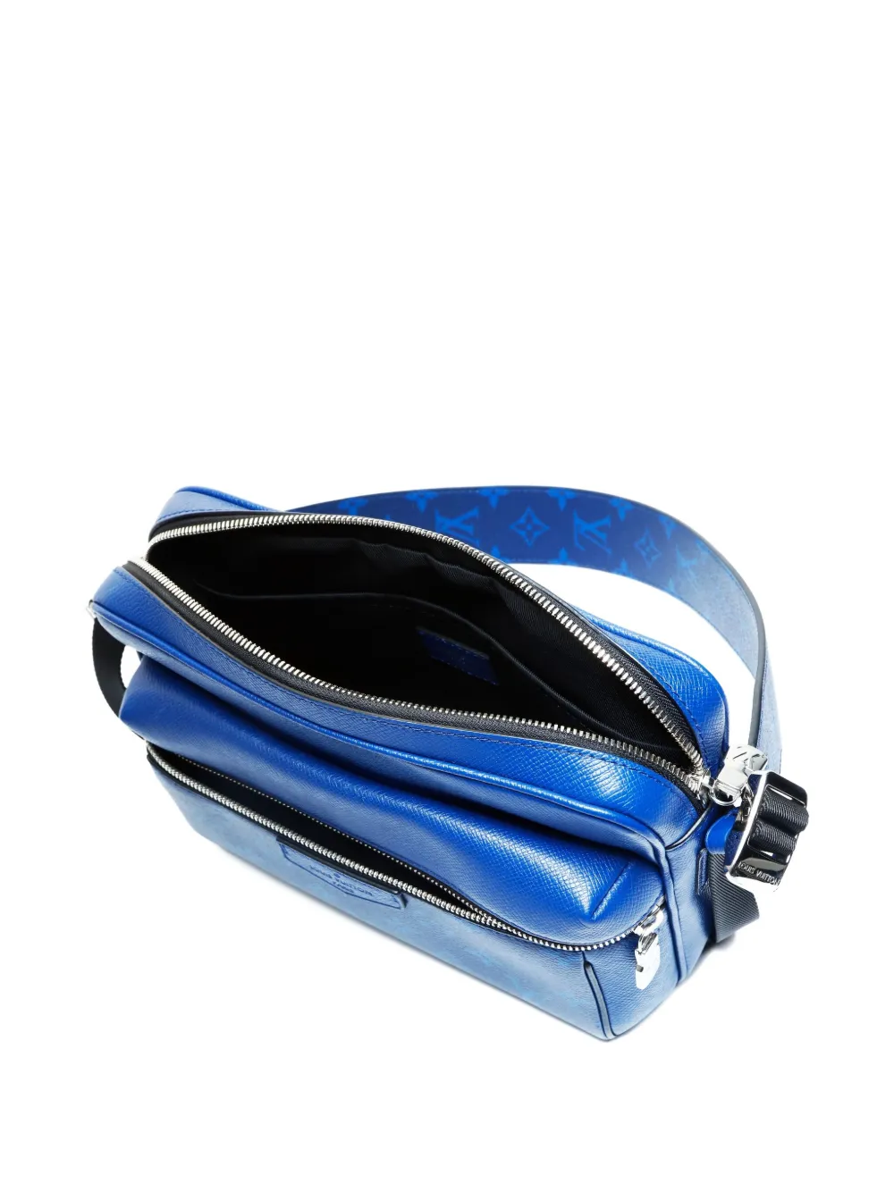 Pre-owned Louis Vuitton 2021-2025 Monogram-pattern Shoulder Bag In Blue