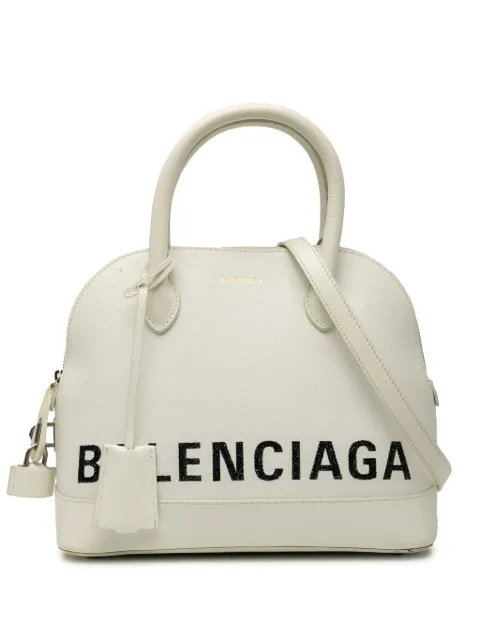 Balenciaga Pre-Owned 2018 S Grained Calfskin Ville Top Handle Bag satchel