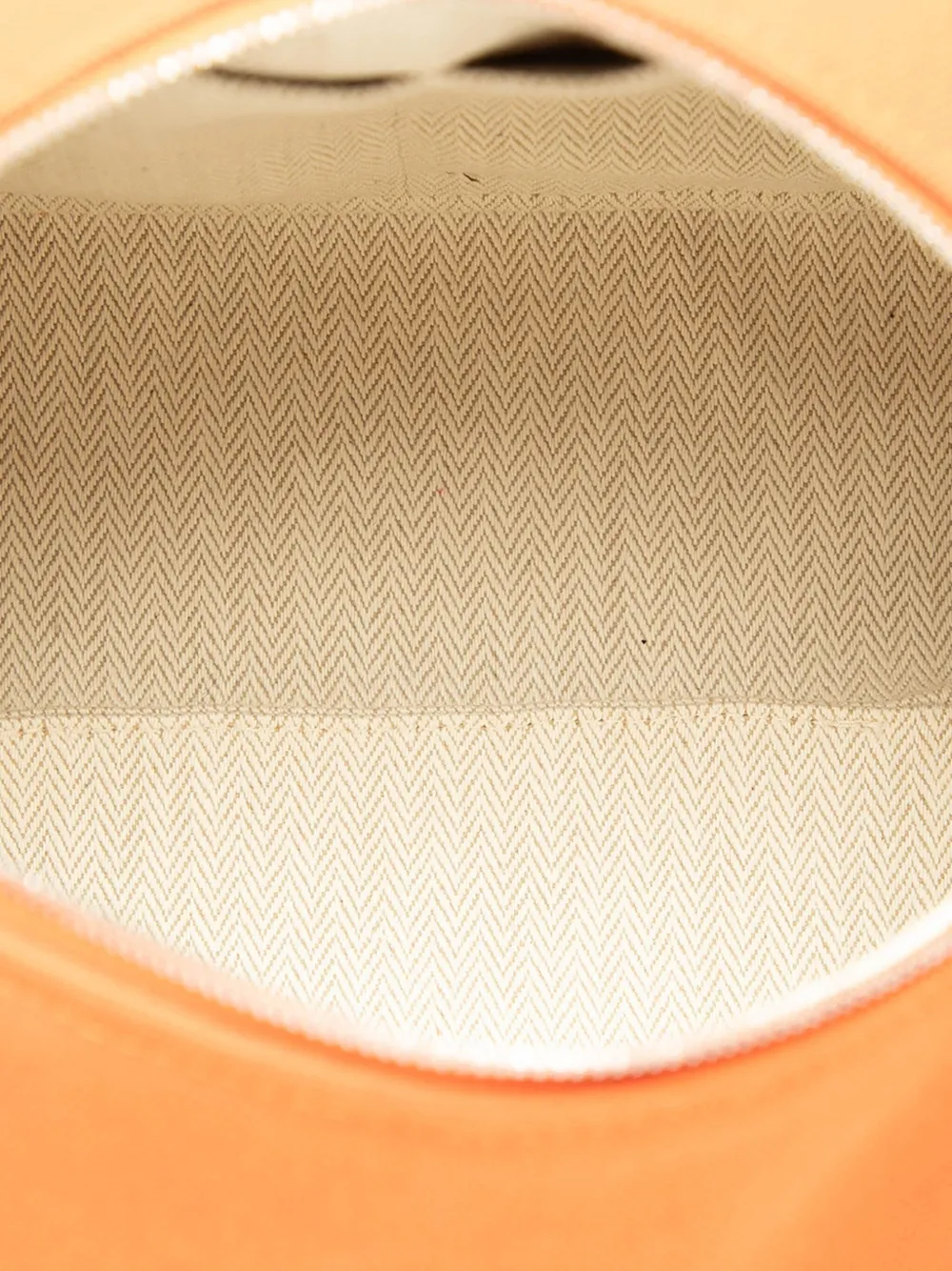 Pre-owned Hermes 2010-2025 Small Canvas Bride A Brac Case Vanity Bag In Orange