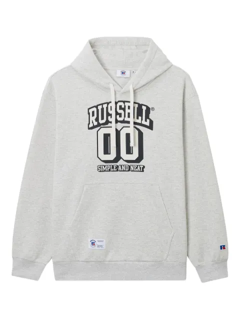 CHOCOOLATE hoodie con parche del logo en colaboración con Russell Athletic