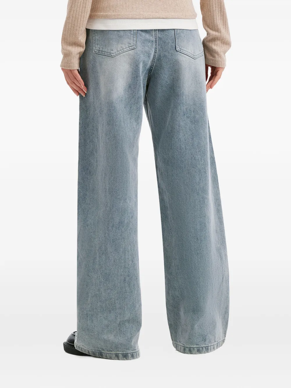 B+ab Pocket Denim Jeans In Blue