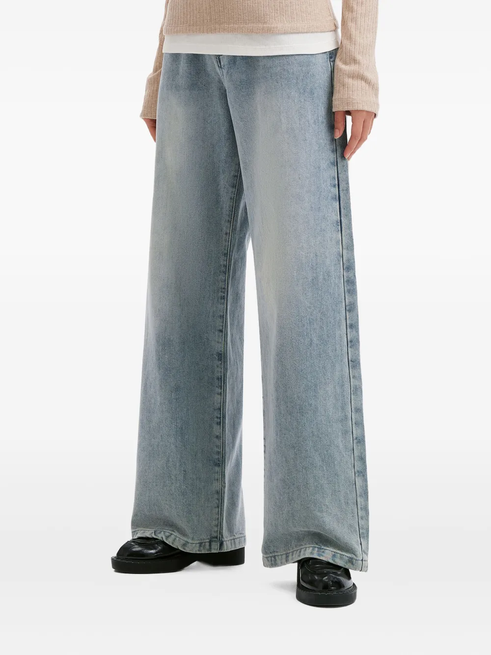 B+ab Pocket Denim Jeans In Blue