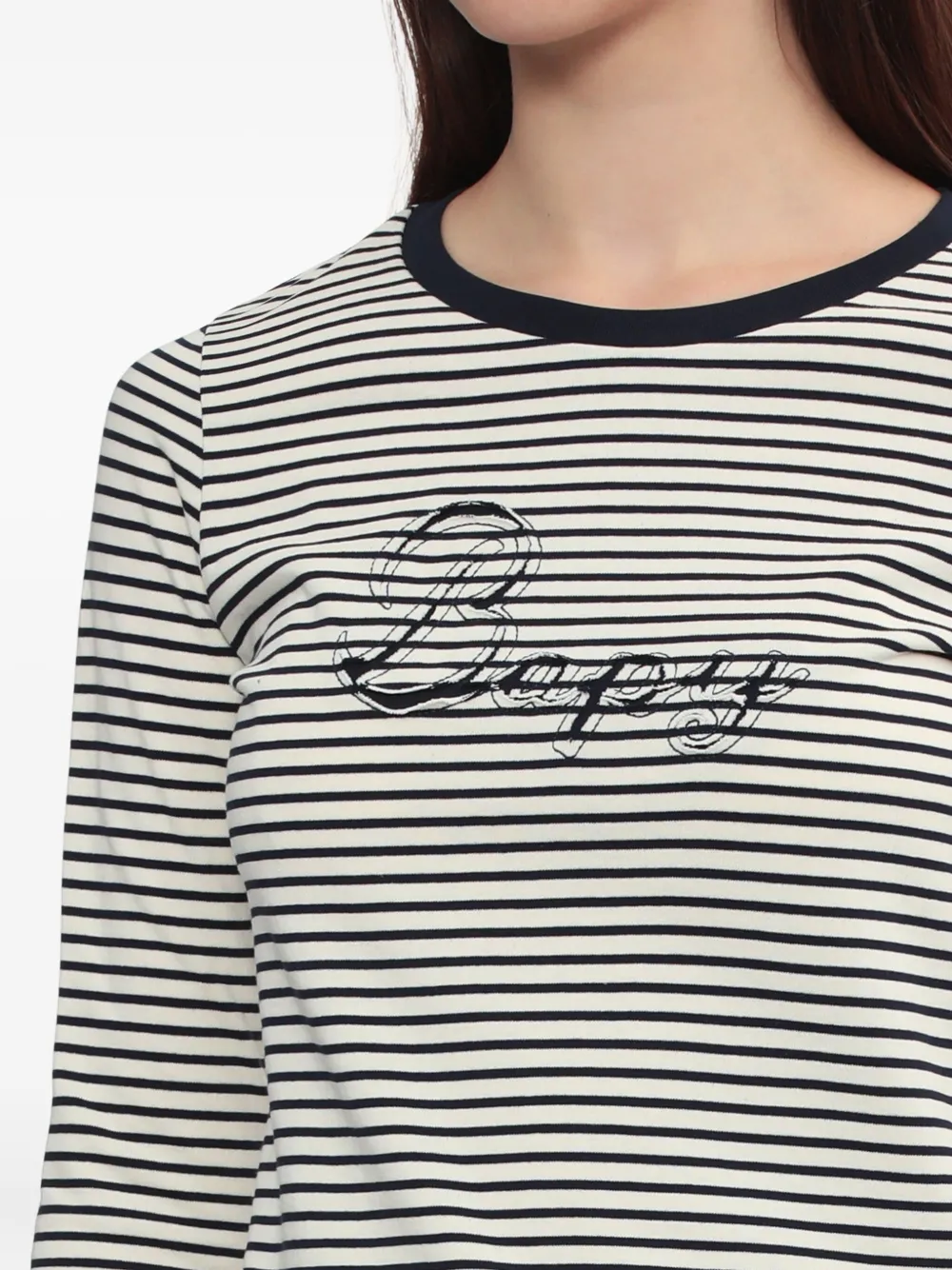 Bapy By *a Bathing Ape® Striped Logo Top In Neutral