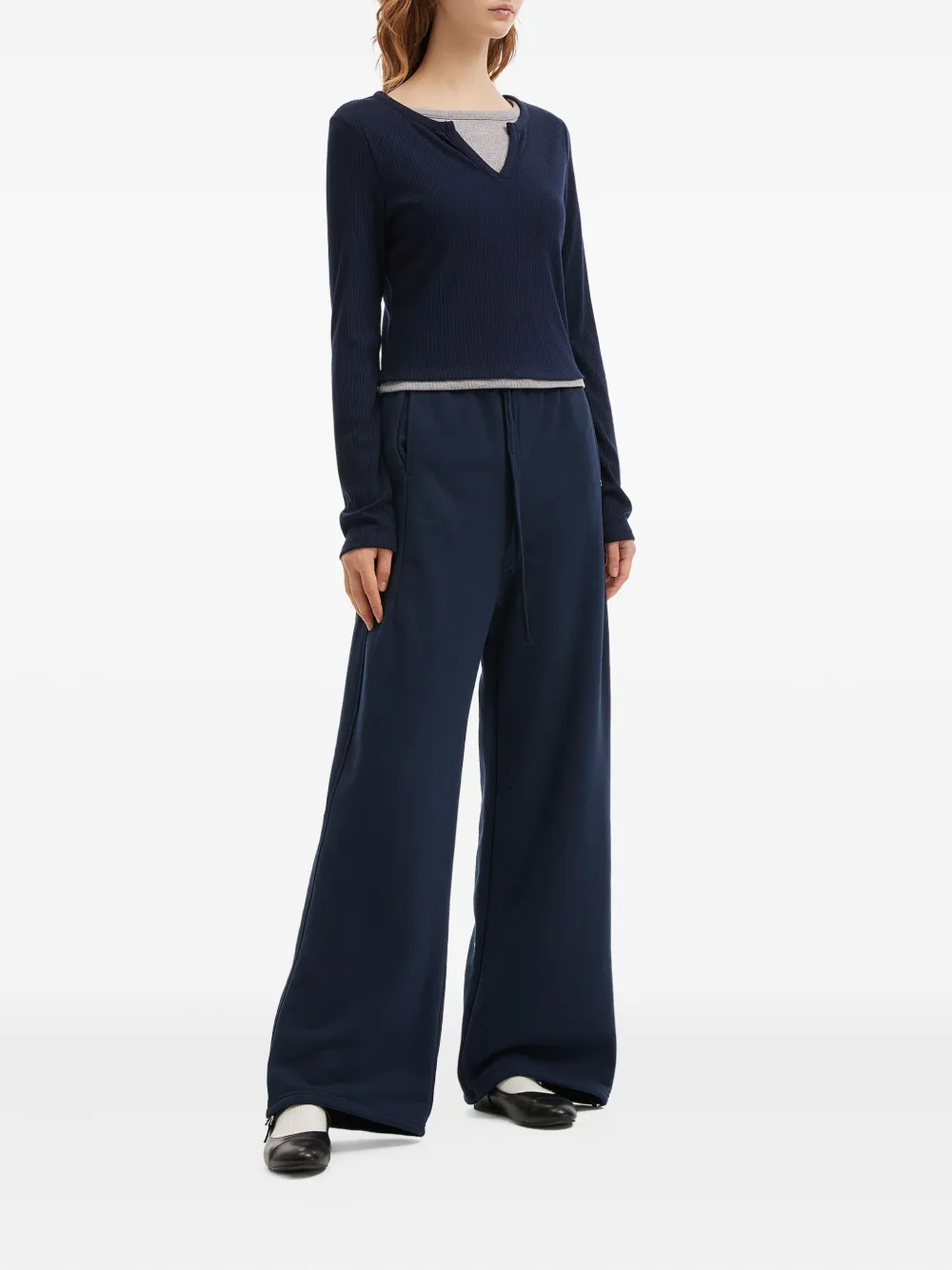 Tout a coup drawstring-fastening track pants - Blauw