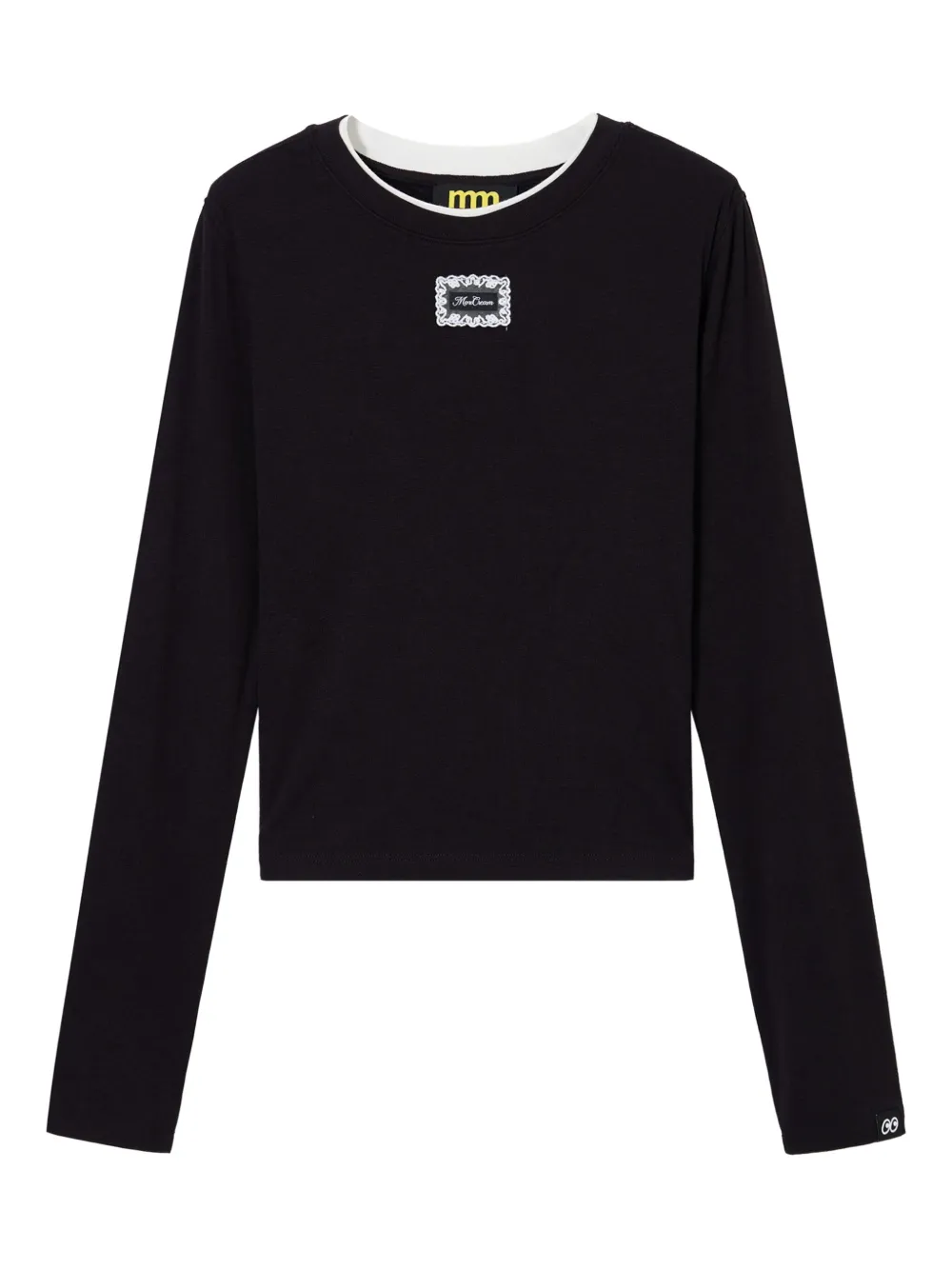 Mini Cream long-sleeve top | Black | Image 1