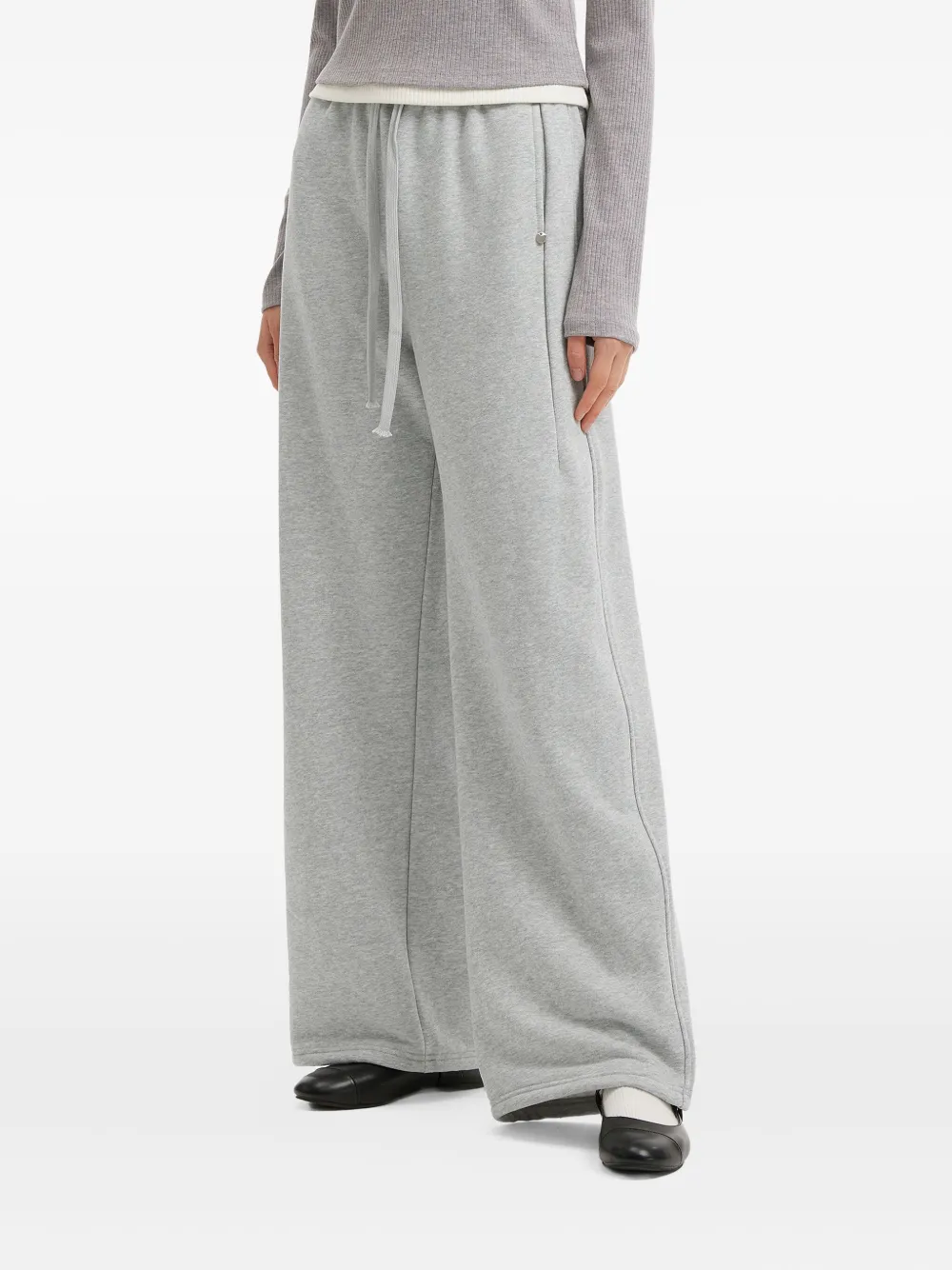 Tout A Coup Drawstring Pocket Trousers In Gray