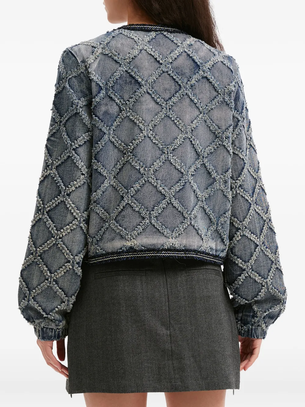 B+ab Diamond-pattern Pocket Jacket In Gray