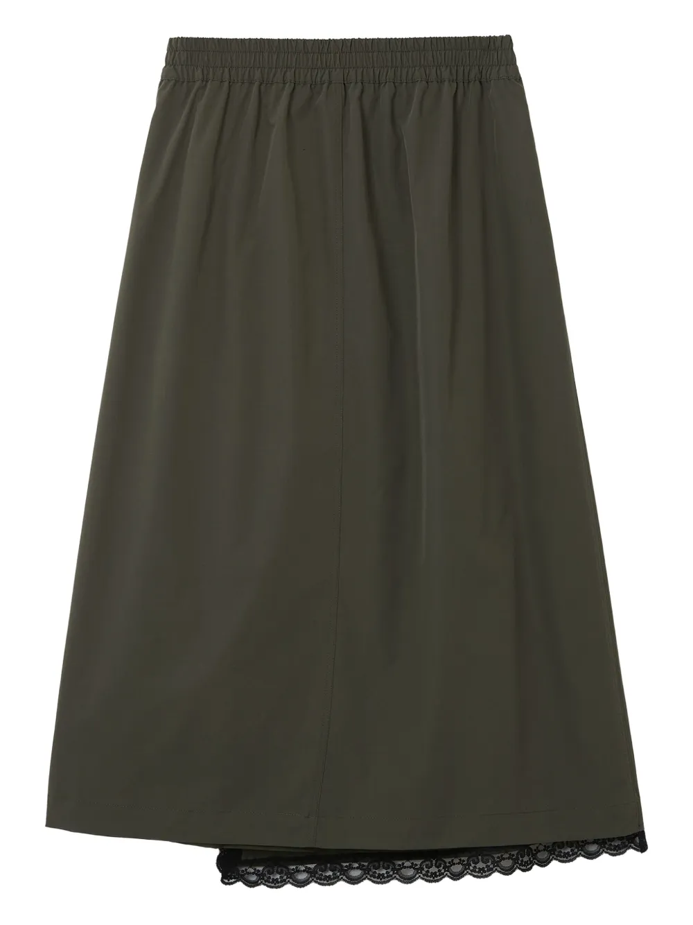 Musium Div. buckle lace midi skirt - Groen